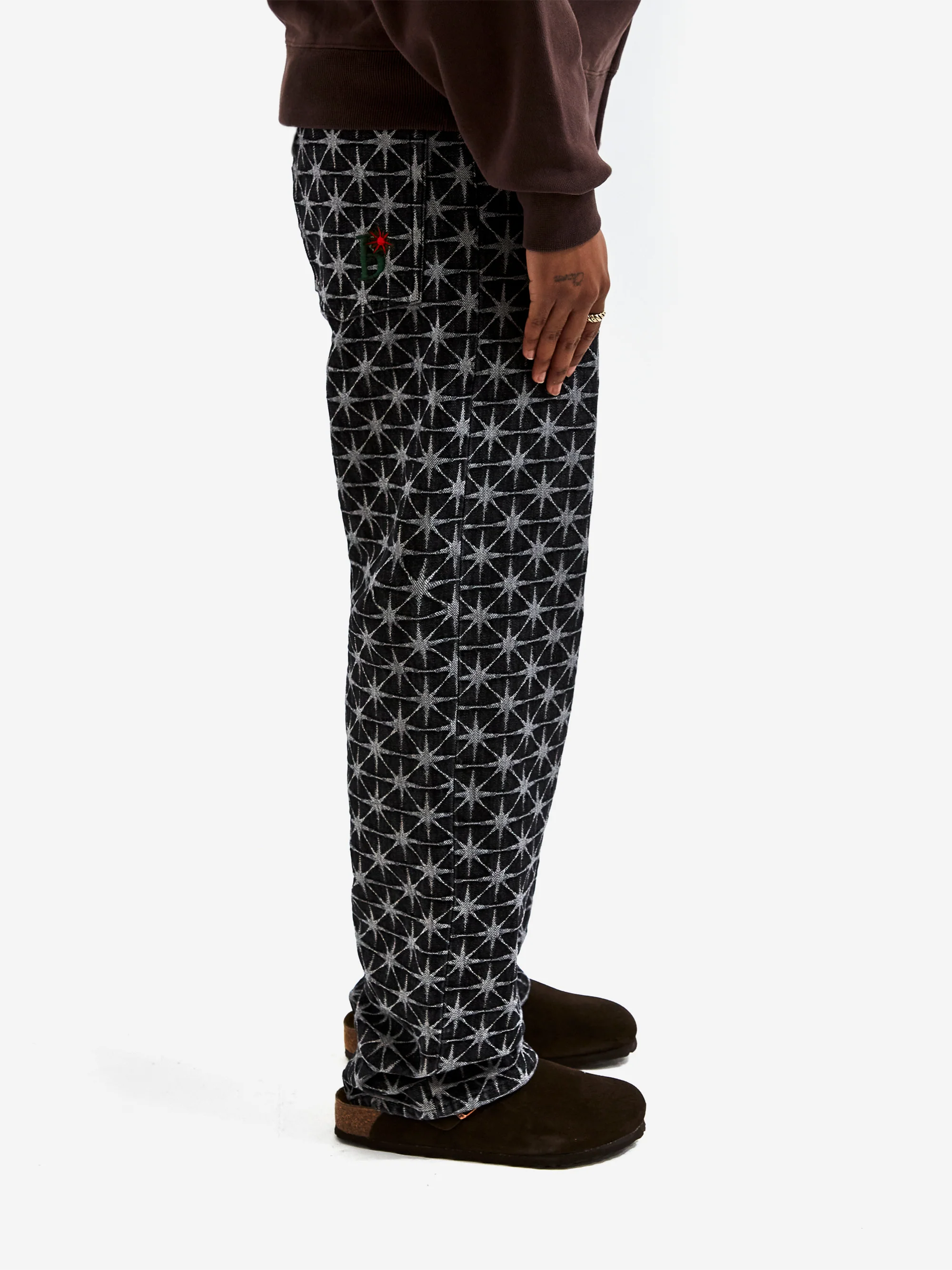BoTT Sparkle Monogram Jean W - Washed Black - Image 2