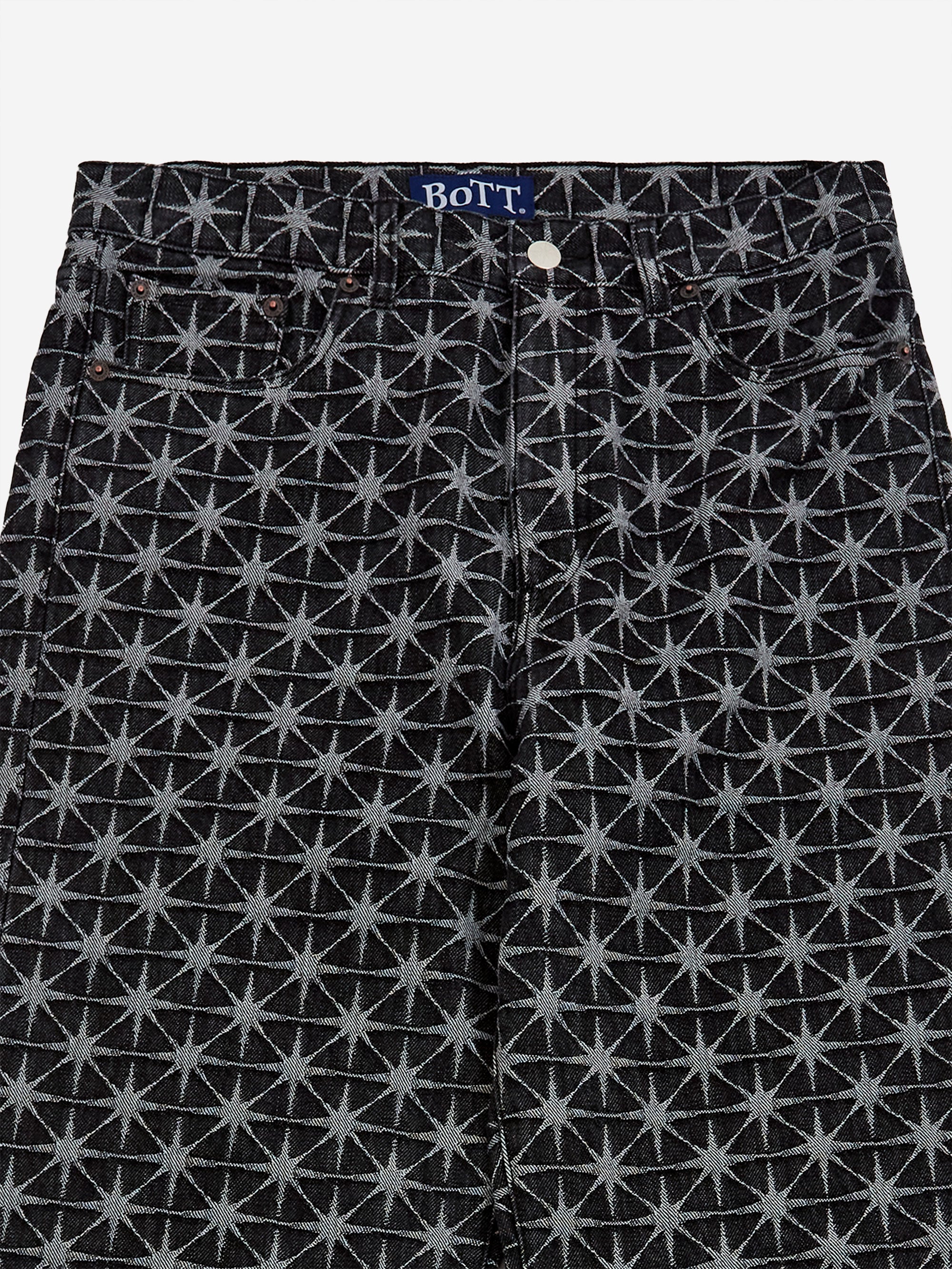 BoTT Sparkle Monogram Jean W - Washed Black - Image 5