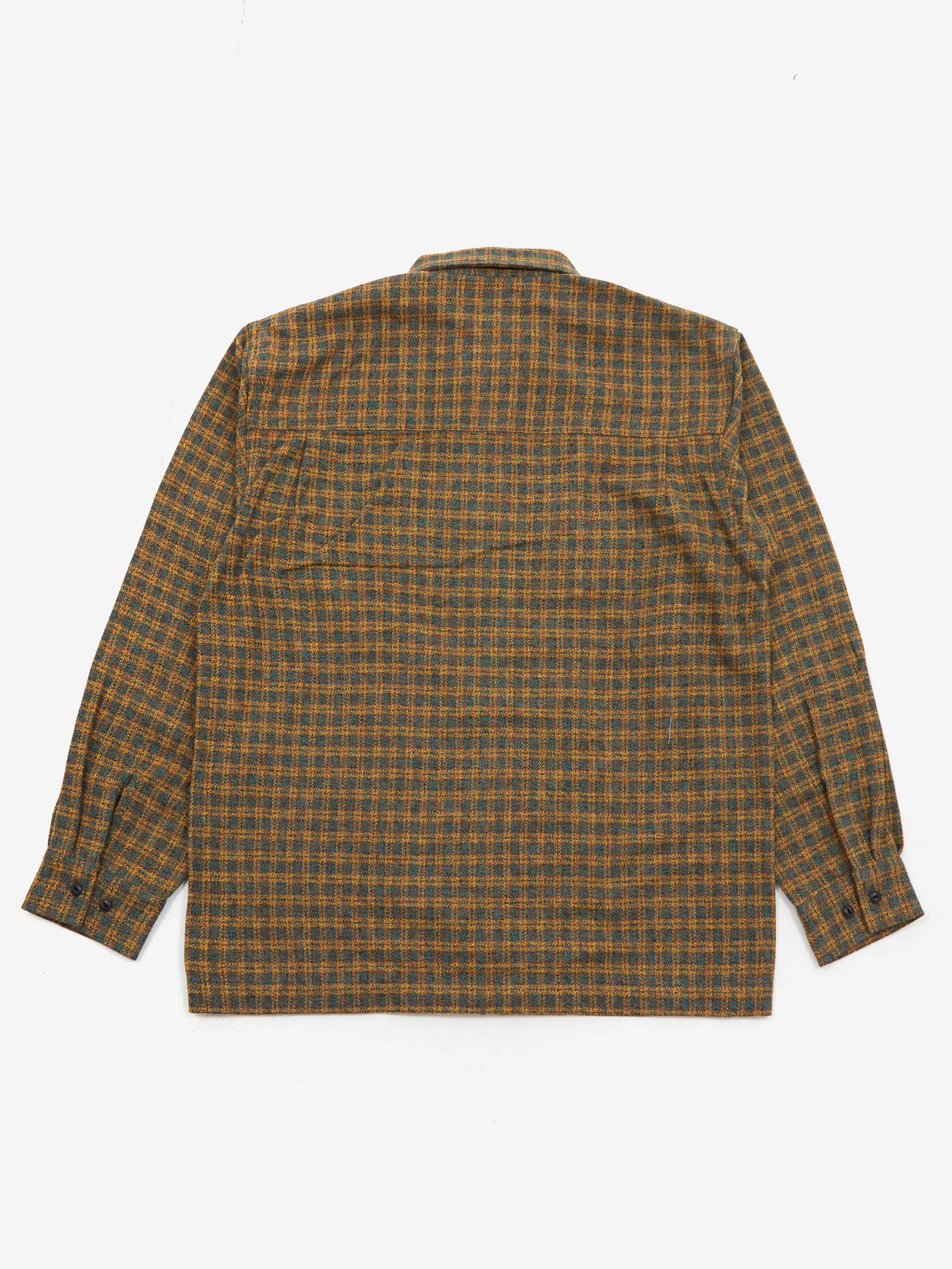 BoTT Zip Up Flannel Shirt - Green - Image 4