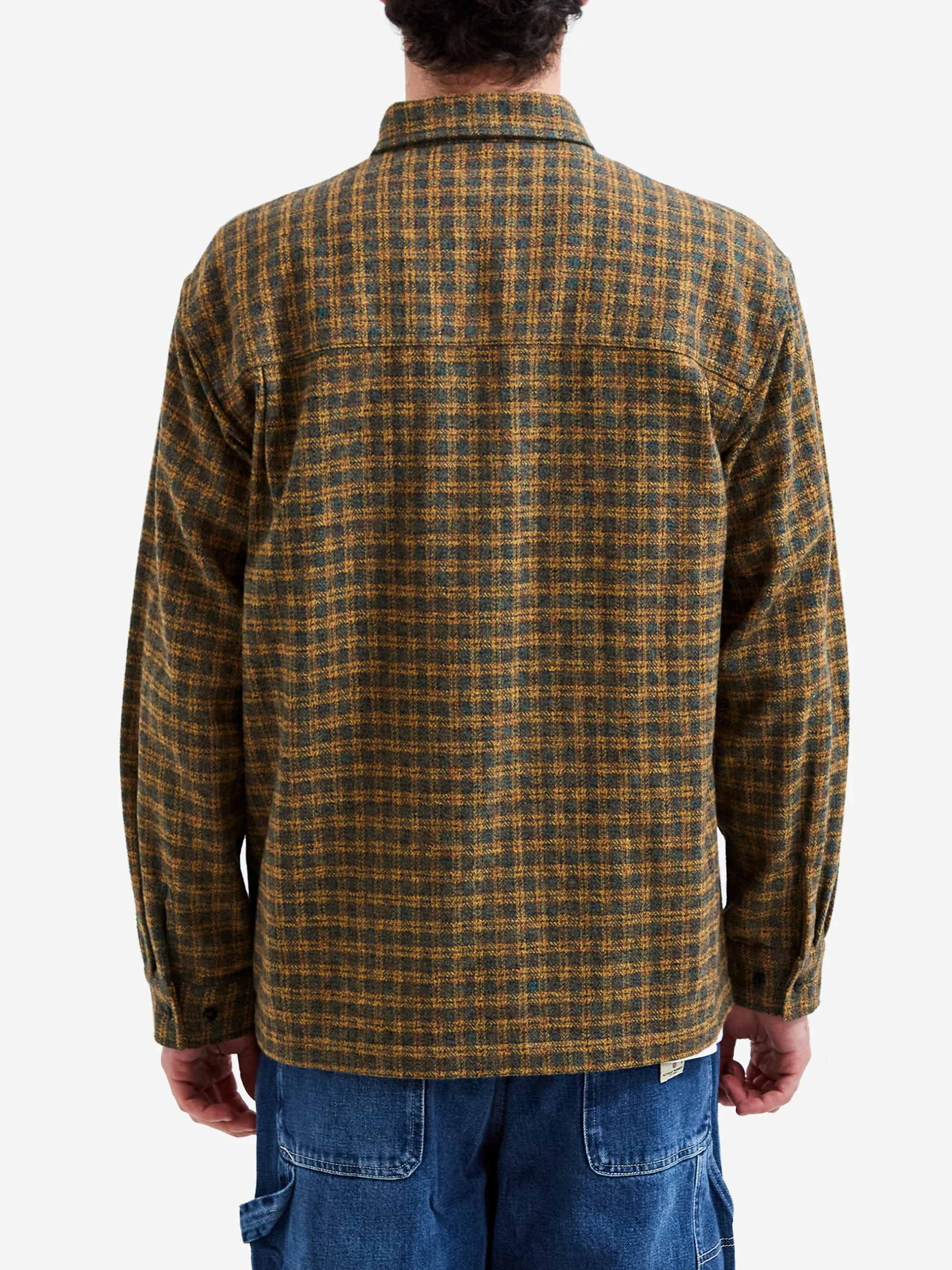 BoTT Zip Up Flannel Shirt - Green - Image 7