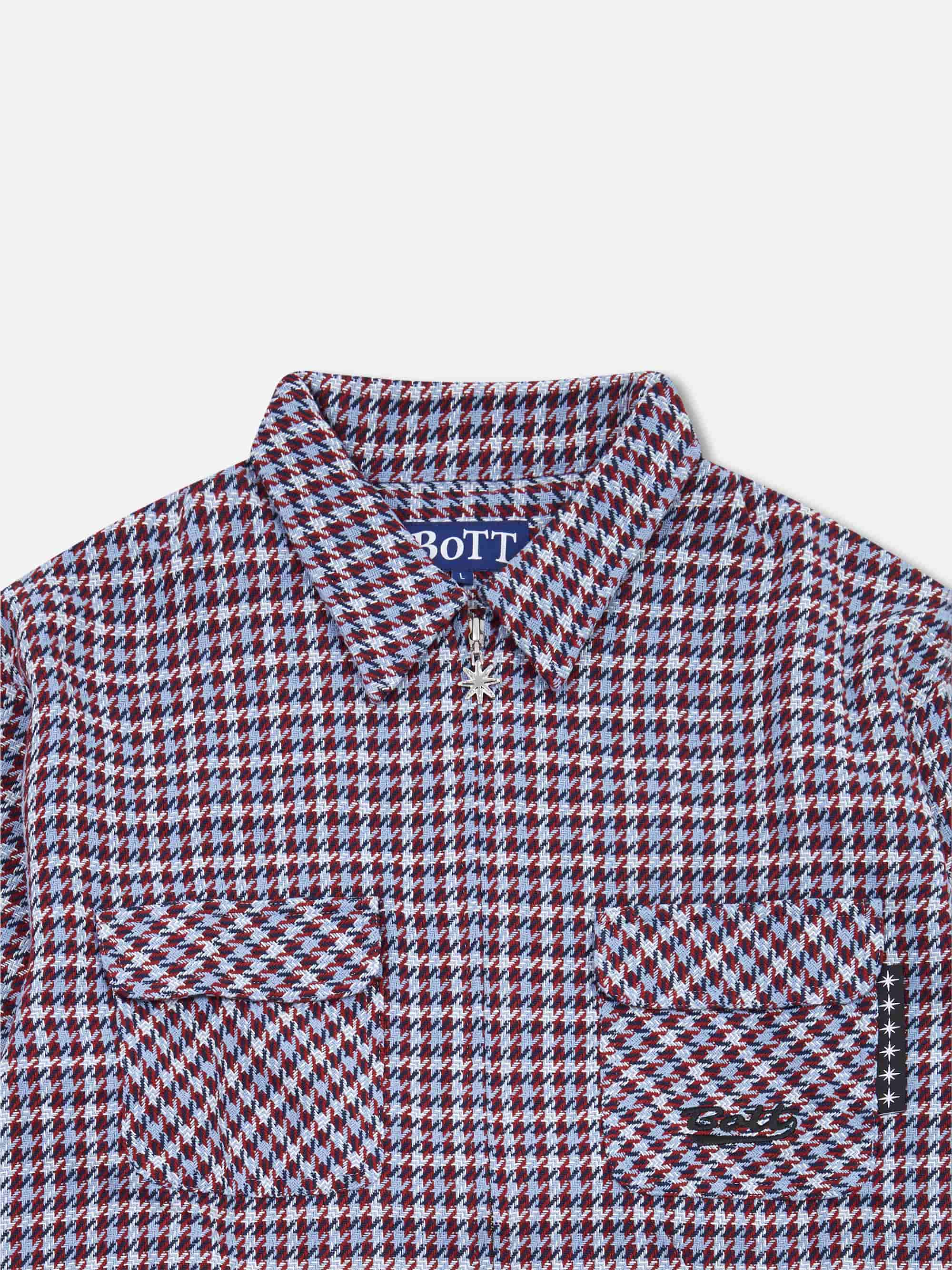 BoTT Zip-up Flannel Shirt - Slateblue - Image 3