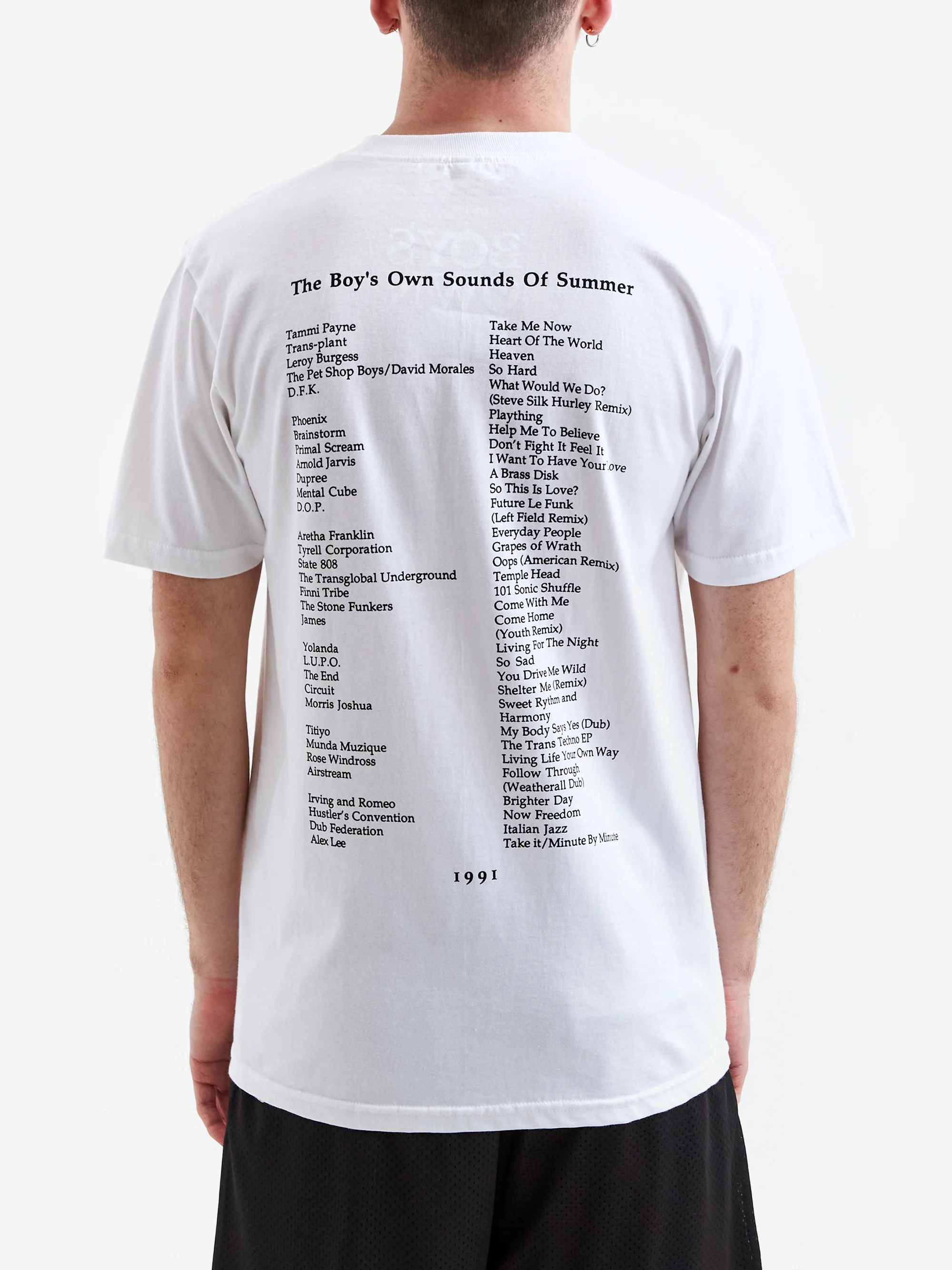 Boys Own Sounds Of The Summer 1991 T-Shirt - White - Image 2