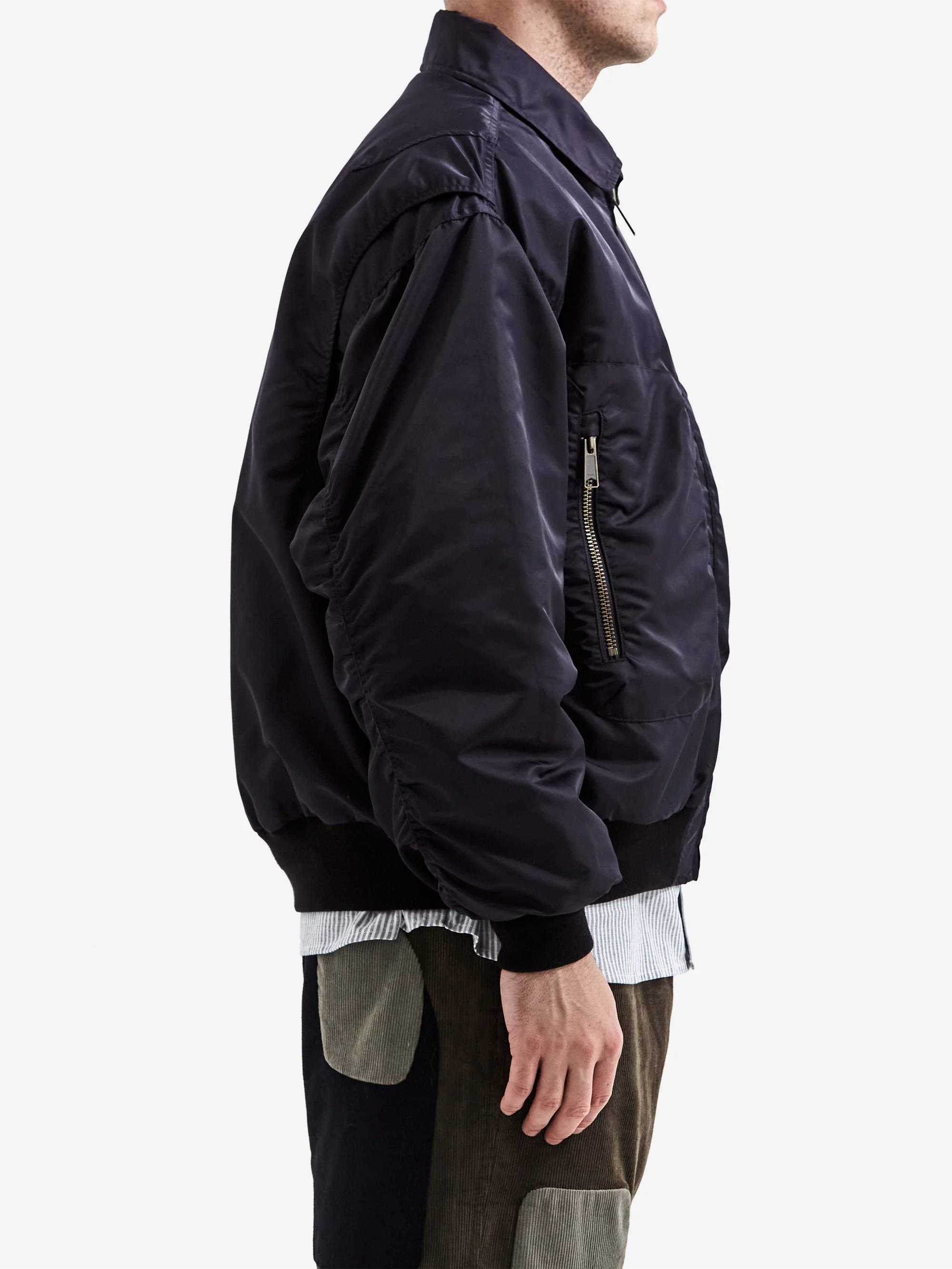 Brain Dead 3D Flight Jacket - Navy - Image 5