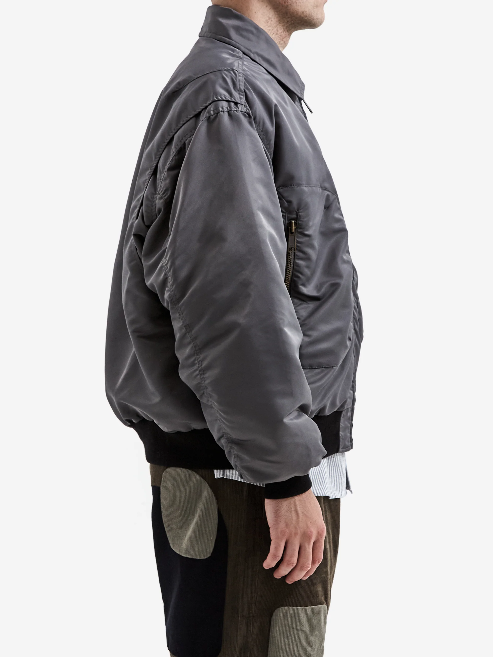 Brain Dead 3D Flight Jacket - Steel - Image 4
