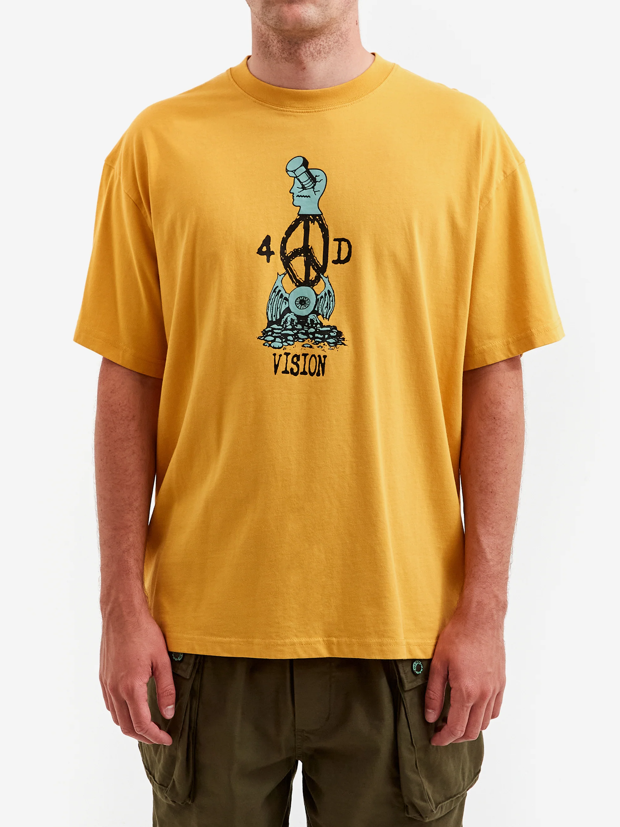 Brain Dead 4D Vision Totem T-Shirt - Sand - Image 2
