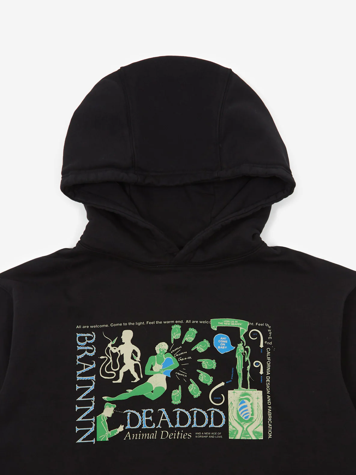 Brain Dead Animal Dieties Hoodie - Black - Image 2