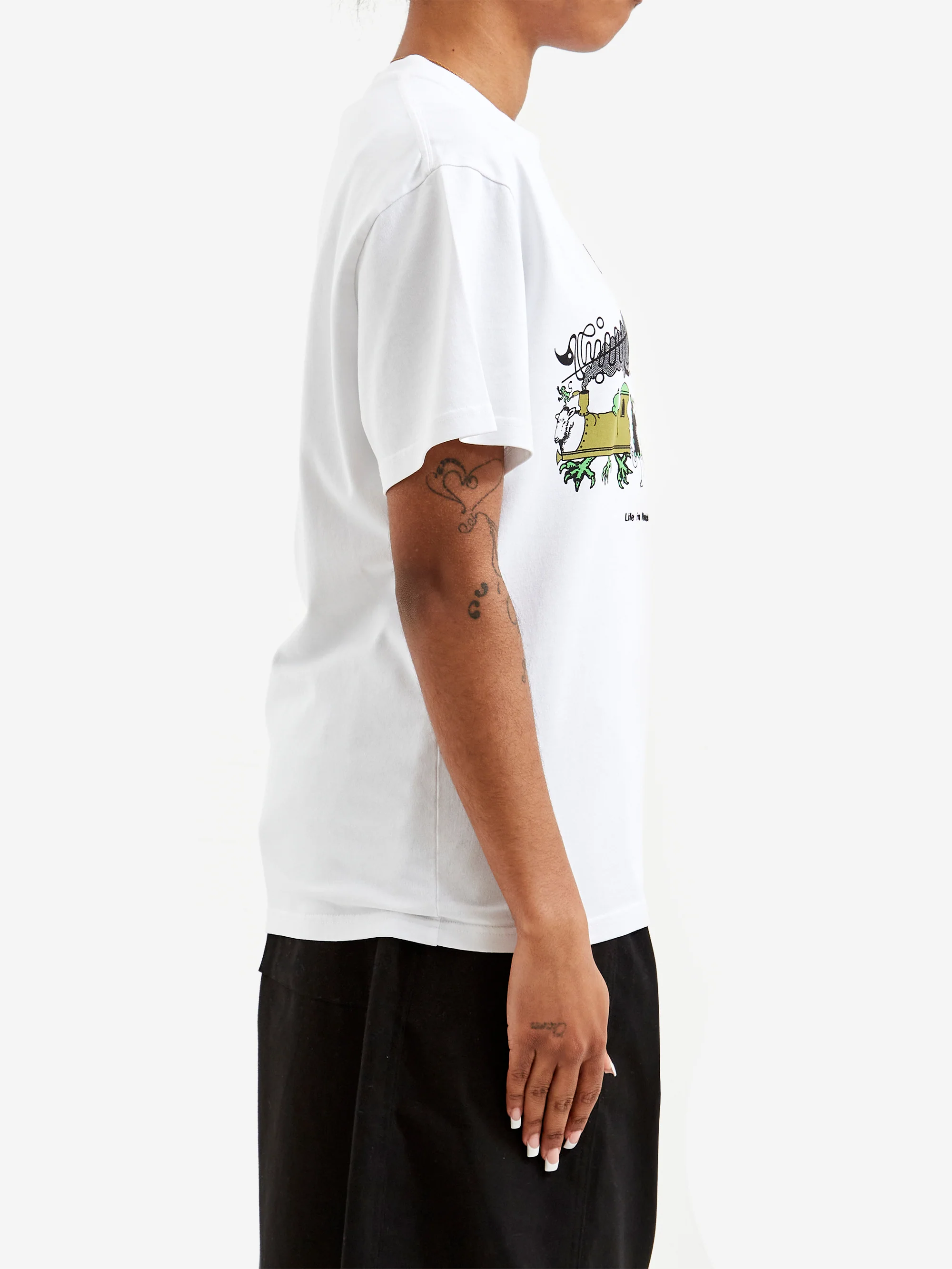 Brain Dead Artificial Paradise T-Shirt- White W - White - Image 2