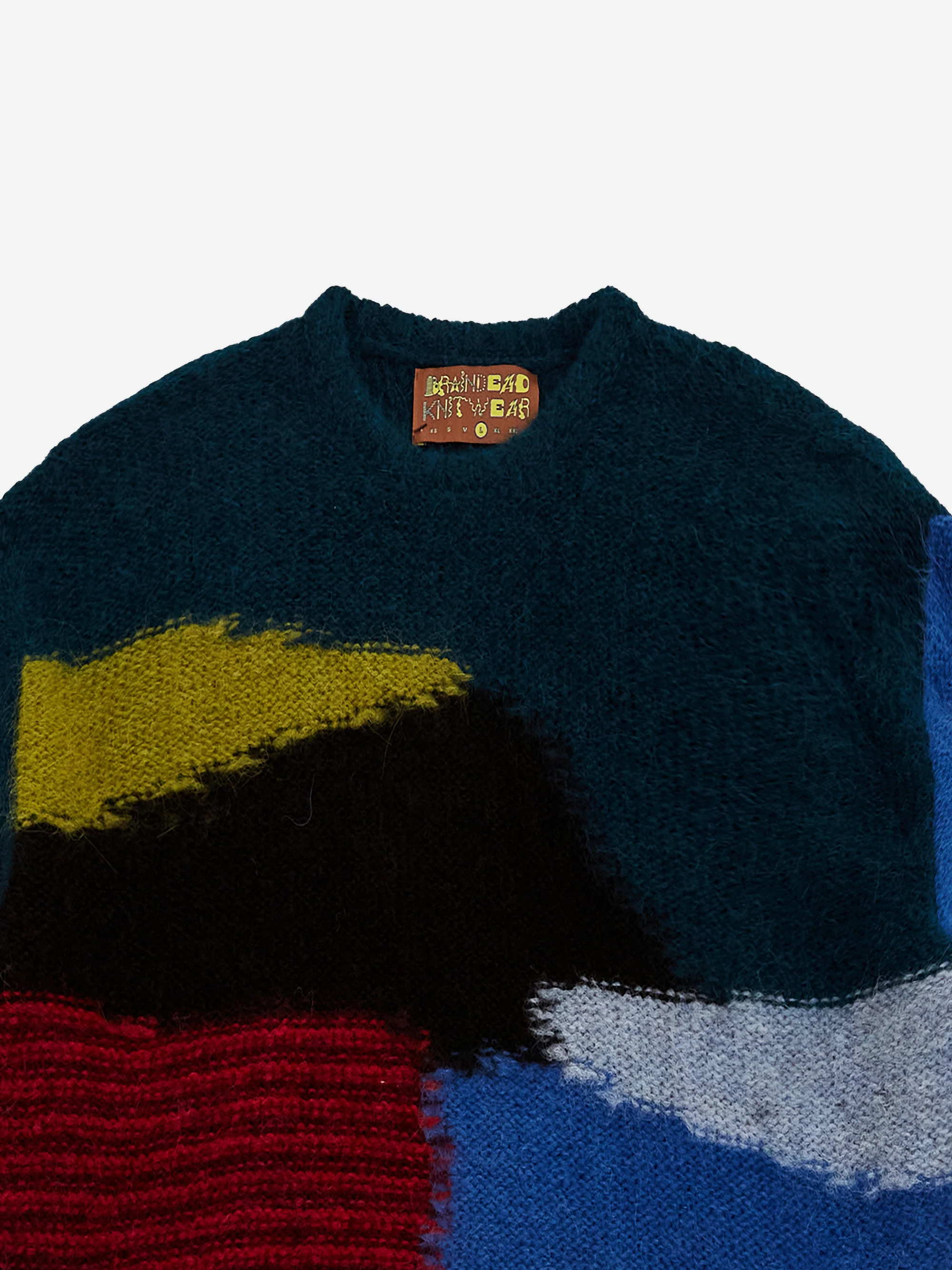Brain Dead Boxy Knit Sweater - Blue - Image 3