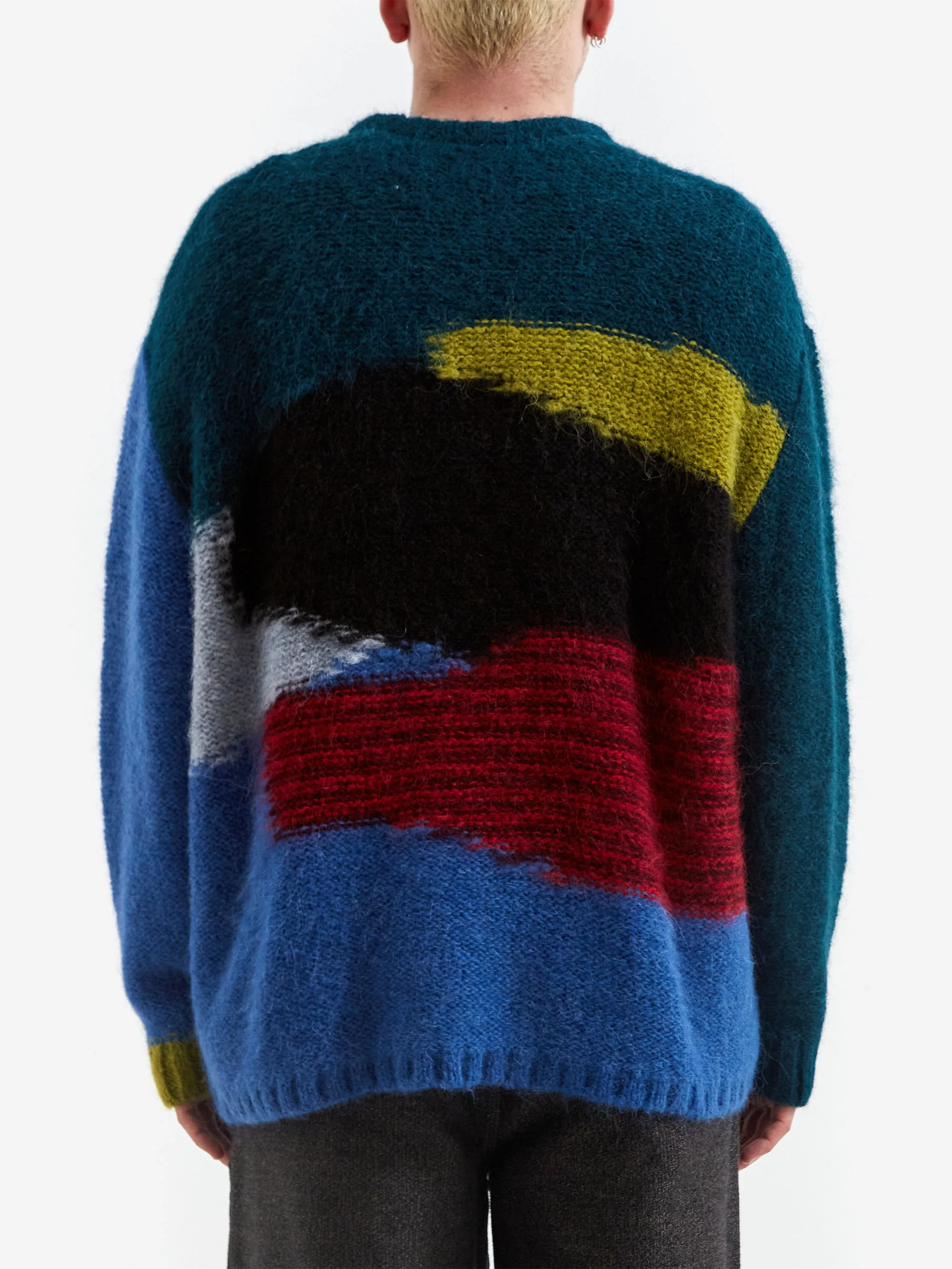 Brain Dead Boxy Knit Sweater - Blue - Image 6