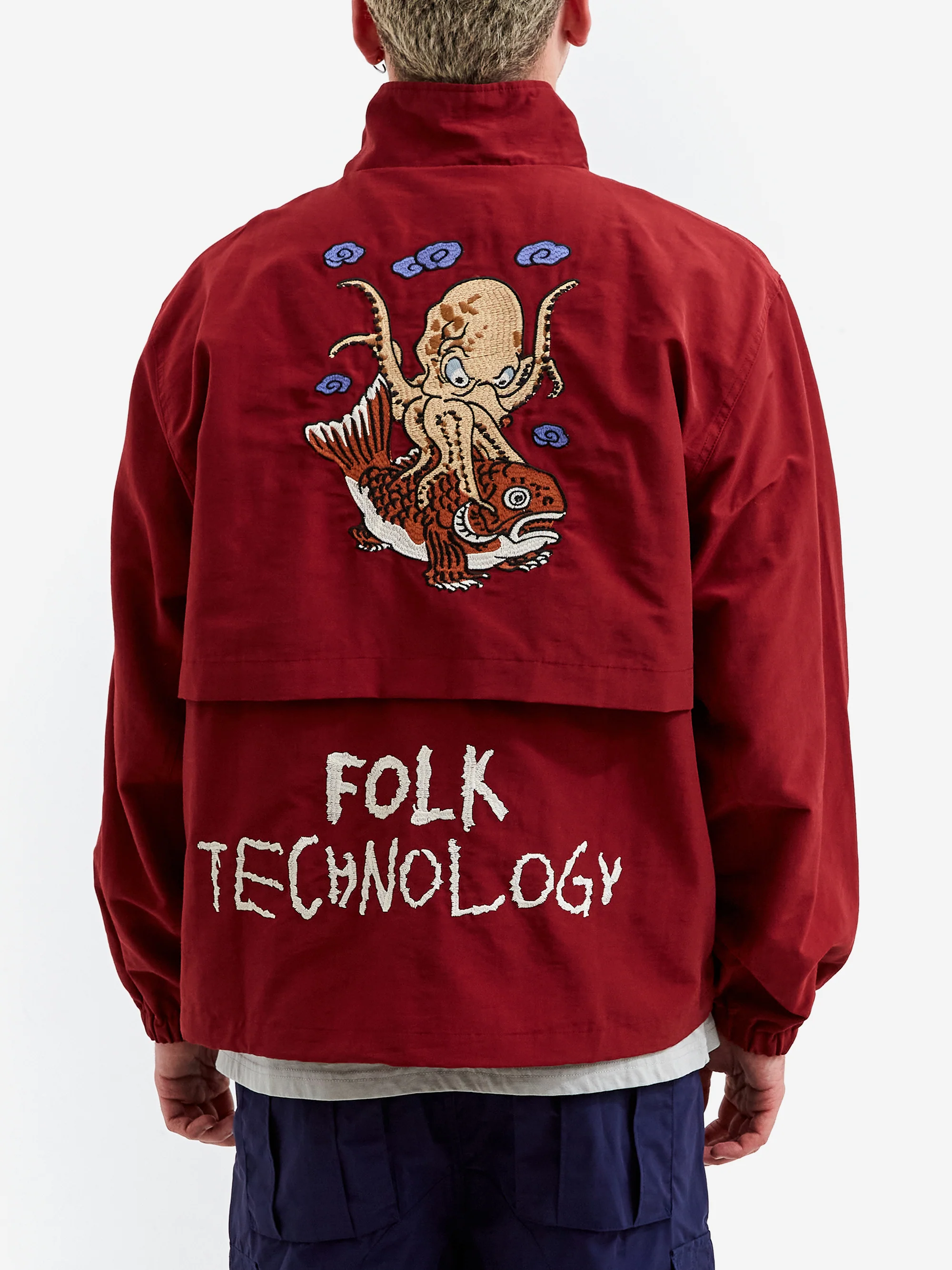 Brain Dead Equipment Running Pullover - Red - Image 6