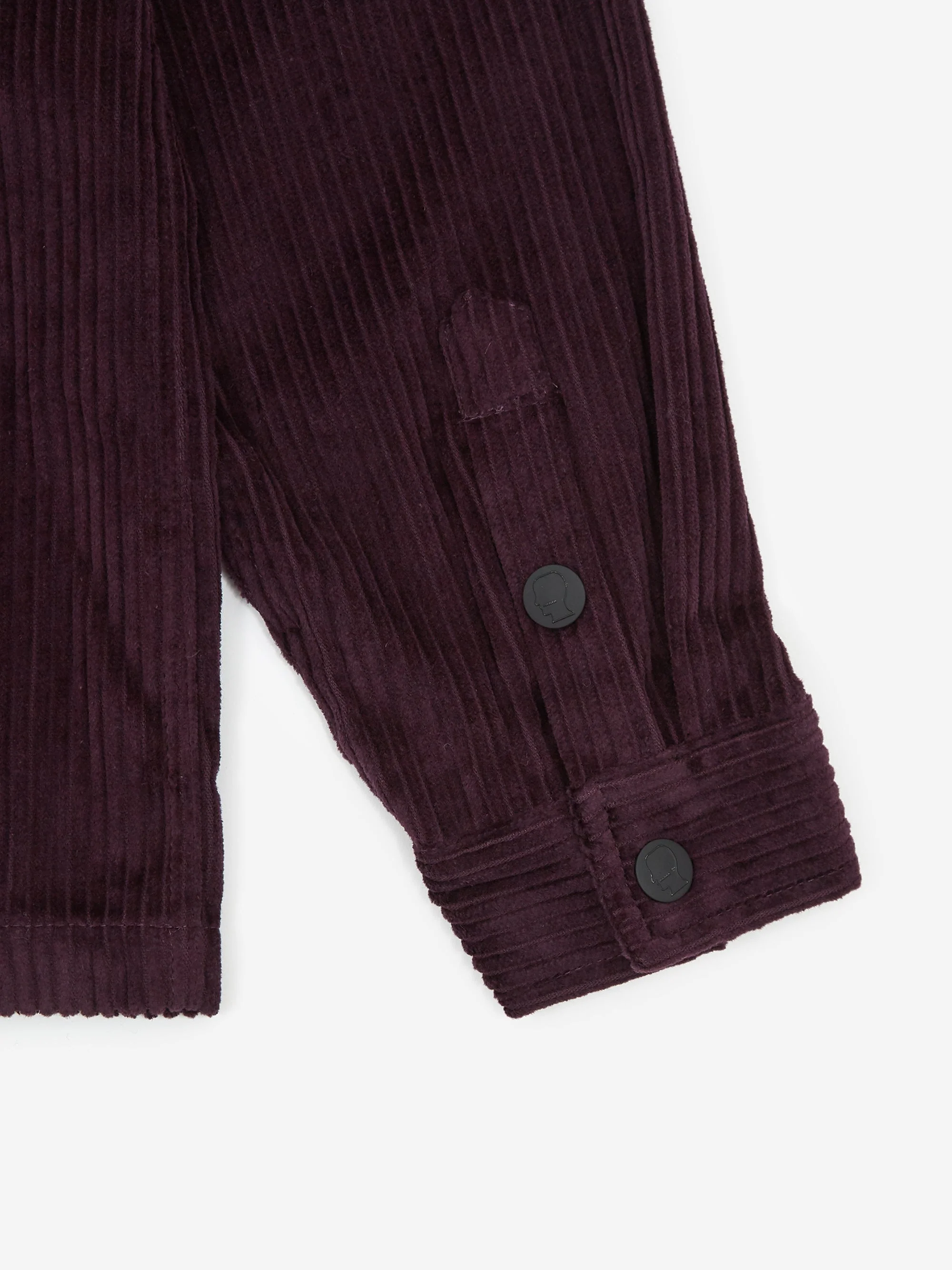 Brain Dead Cobblestone Cord Zip Shirt Jacket - Purple - Image 4