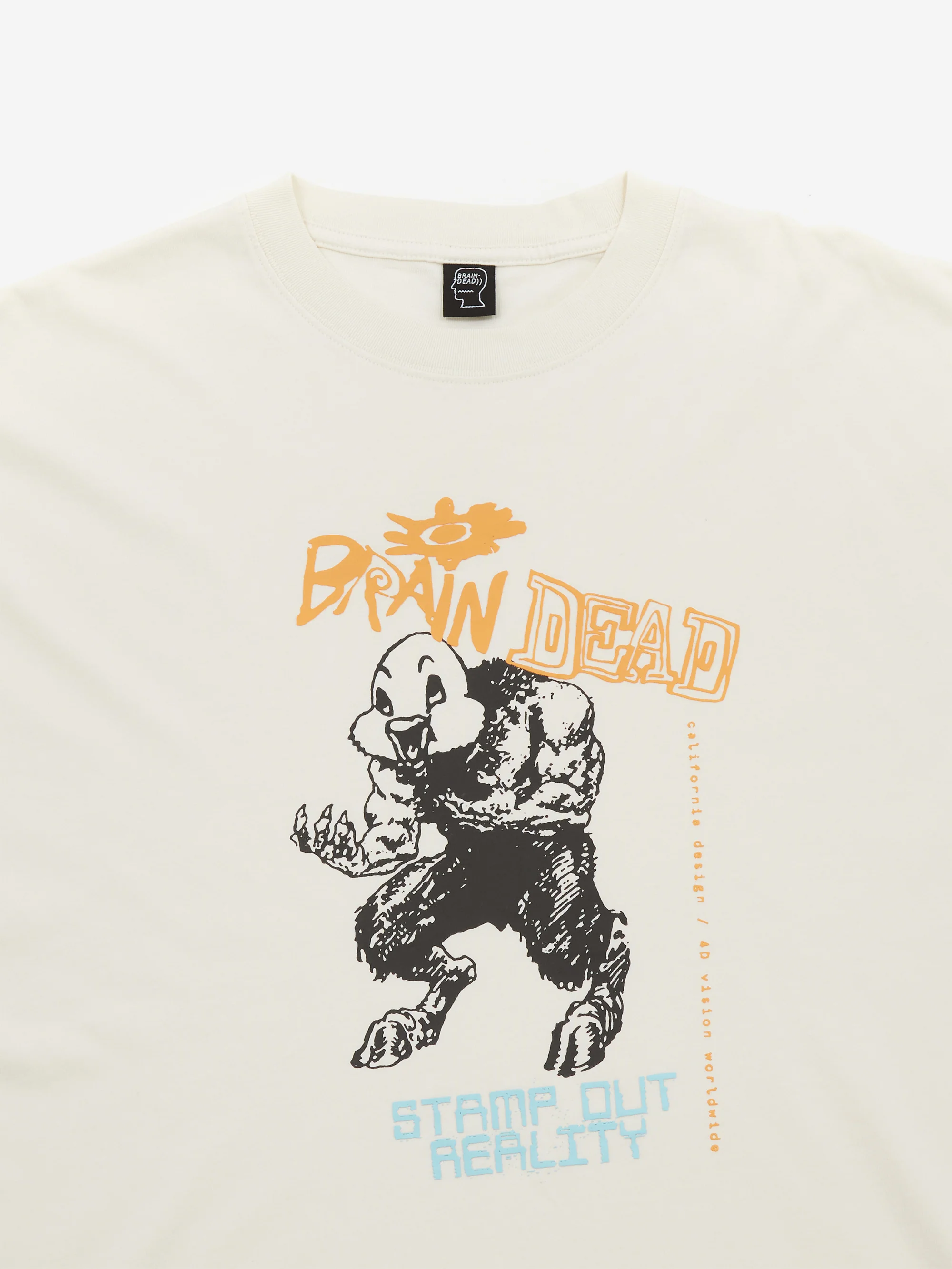 Brain Dead Duck Brest T-Shirt - Natural - Image 3