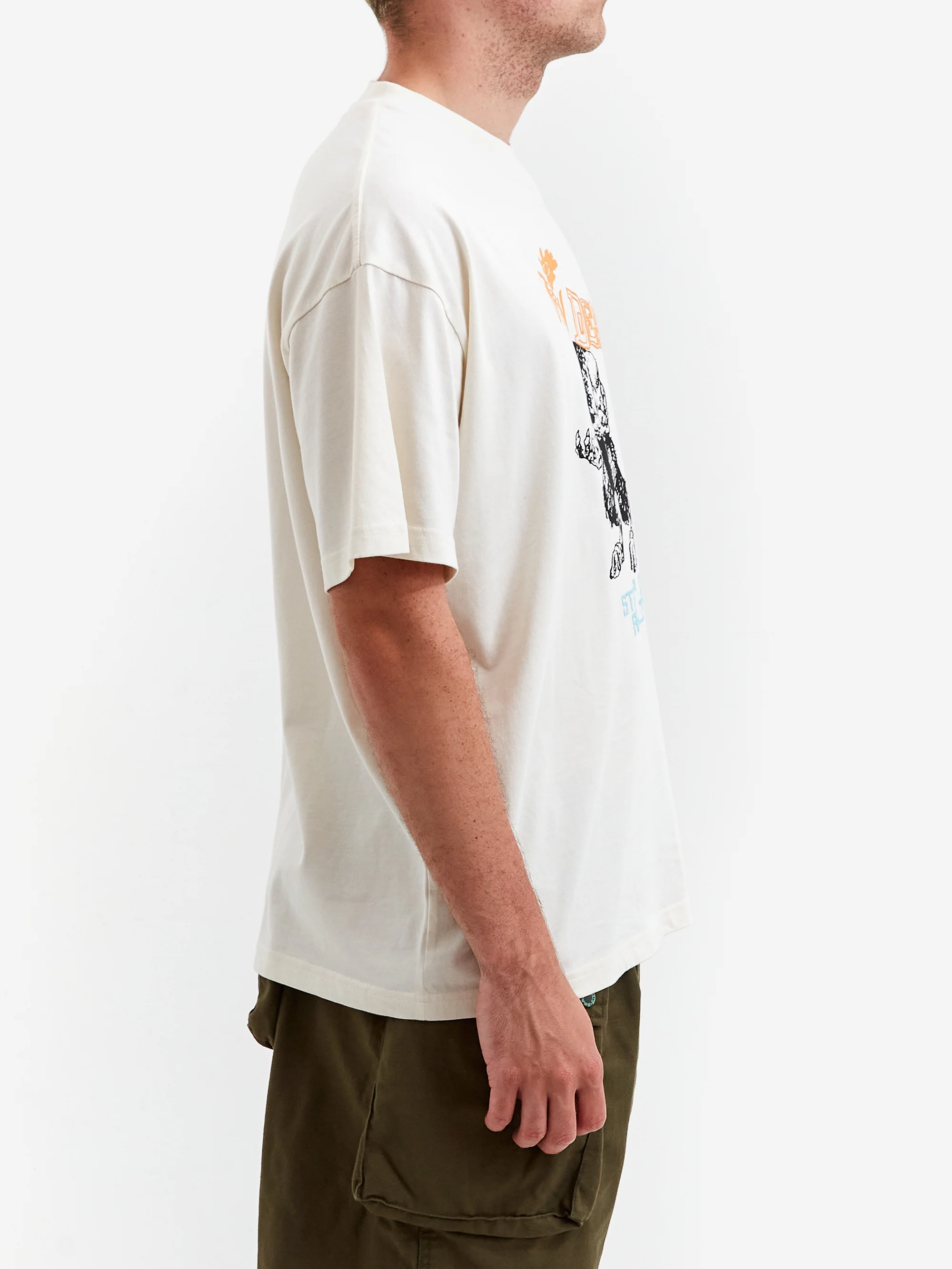 Brain Dead Duck Brest T-Shirt - Natural - Image 5