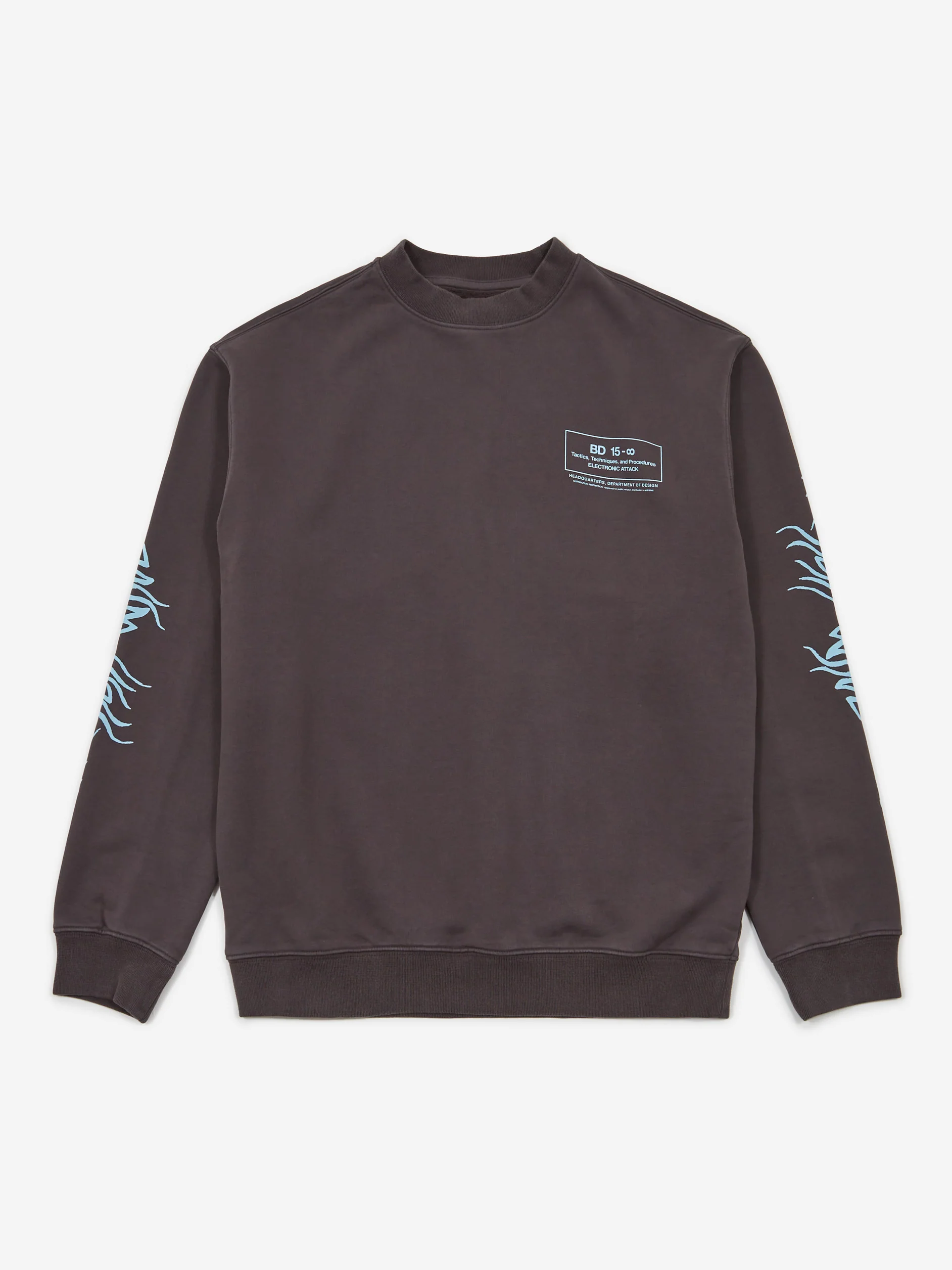 Brain Dead Electronic Attack Crewneck - Grey - Image 3