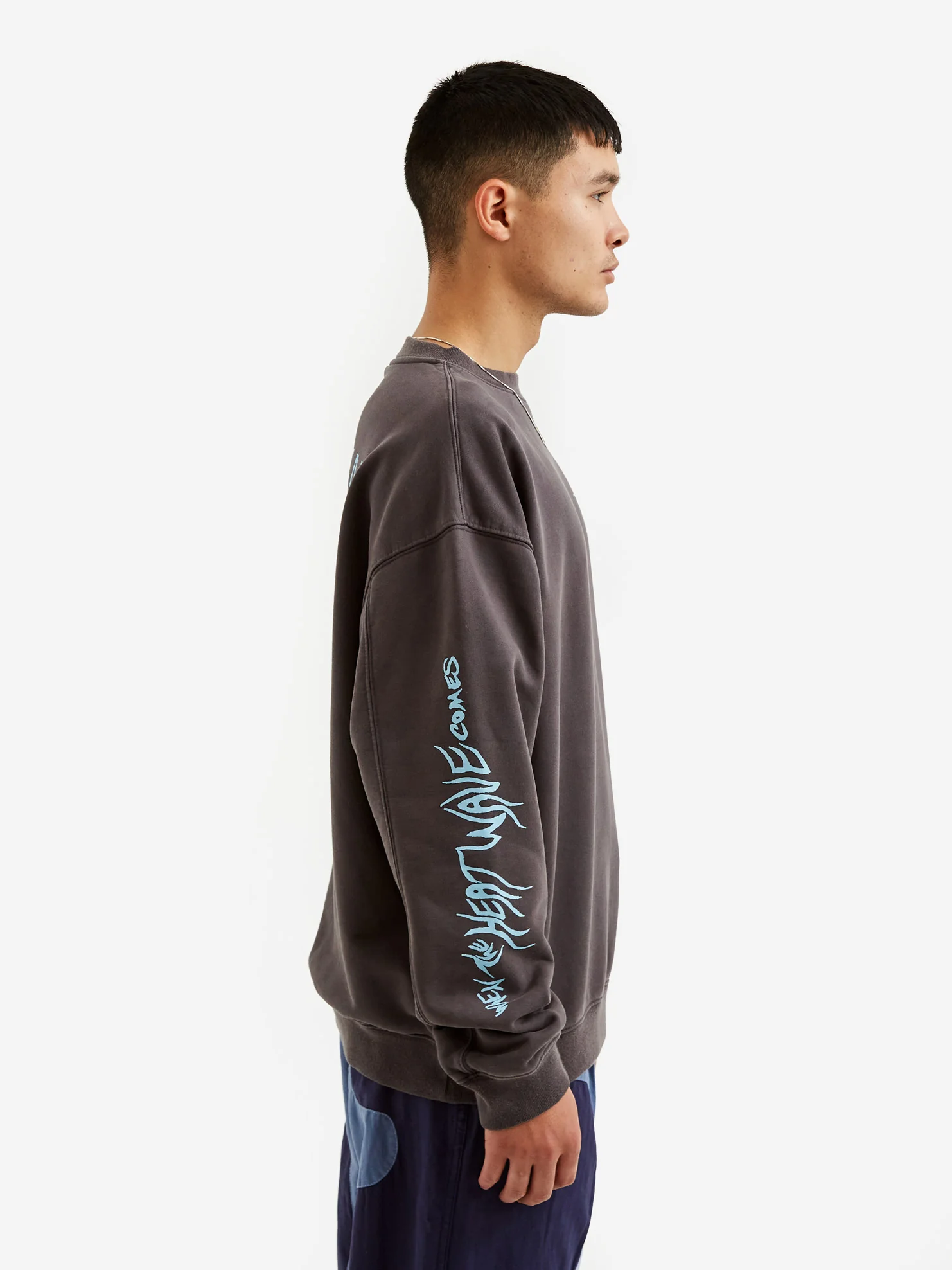Brain Dead Electronic Attack Crewneck - Grey - Image 5