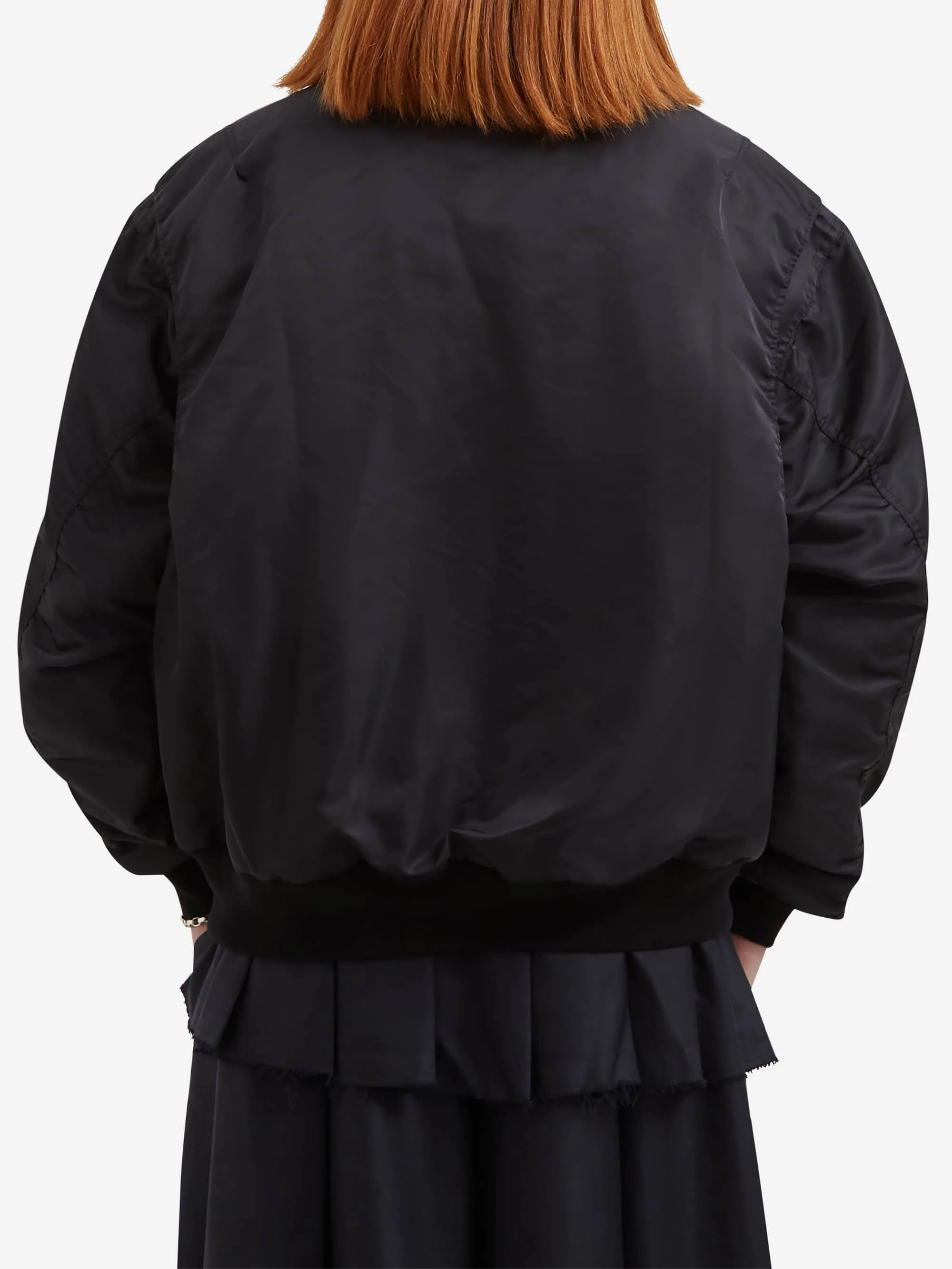 Brain Dead Embroidered 3D Flight Jacket W - Black - Image 4