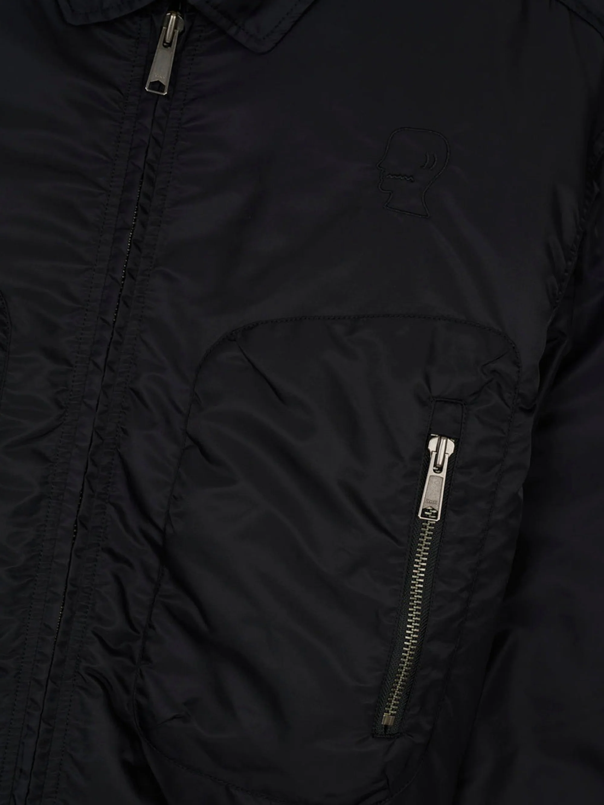 Brain Dead Embroidered 3D Flight Jacket W - Black - Image 6