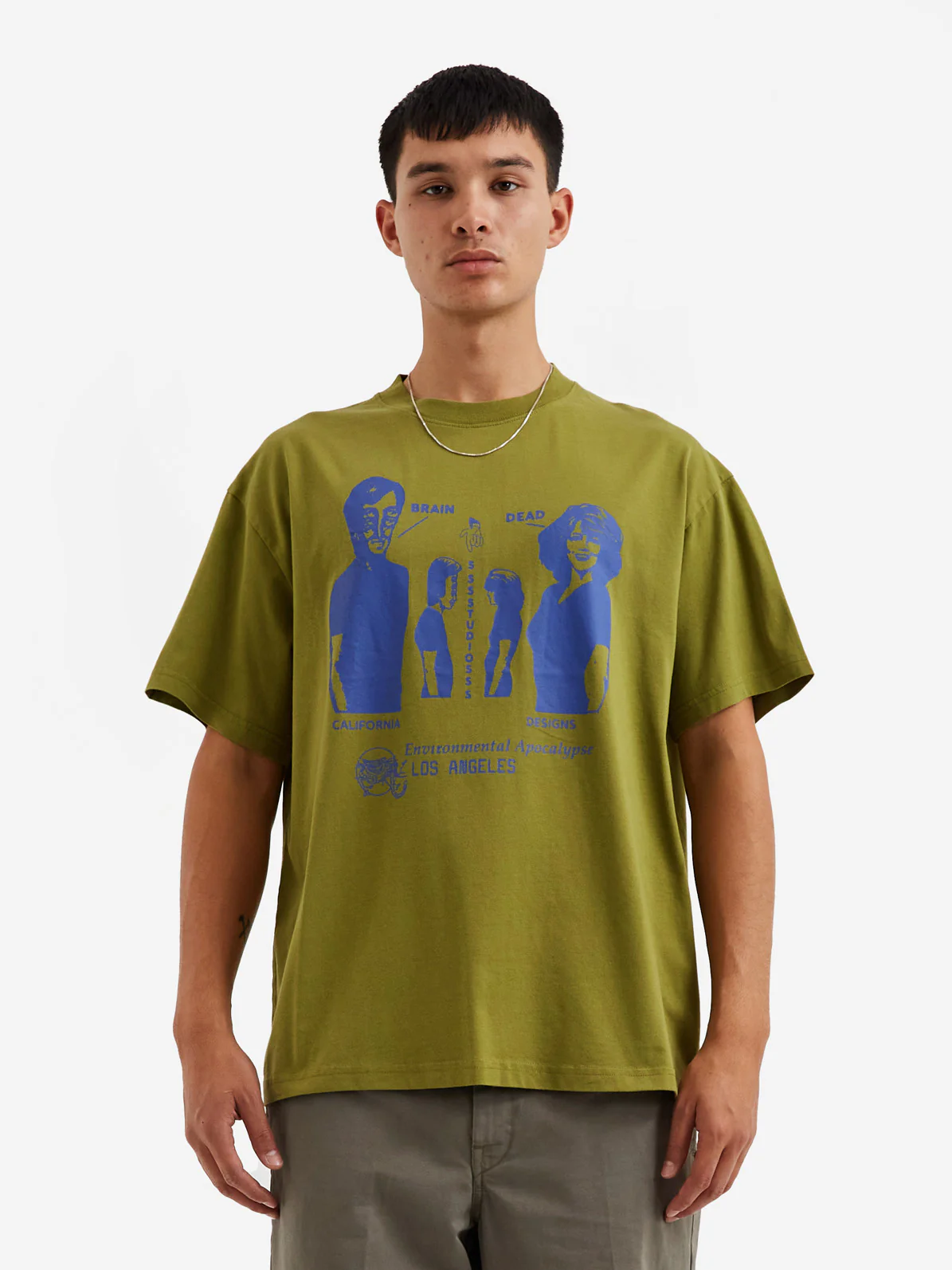 Brain Dead Environmental Apocalypse T-Shirt - Moss - Image 4