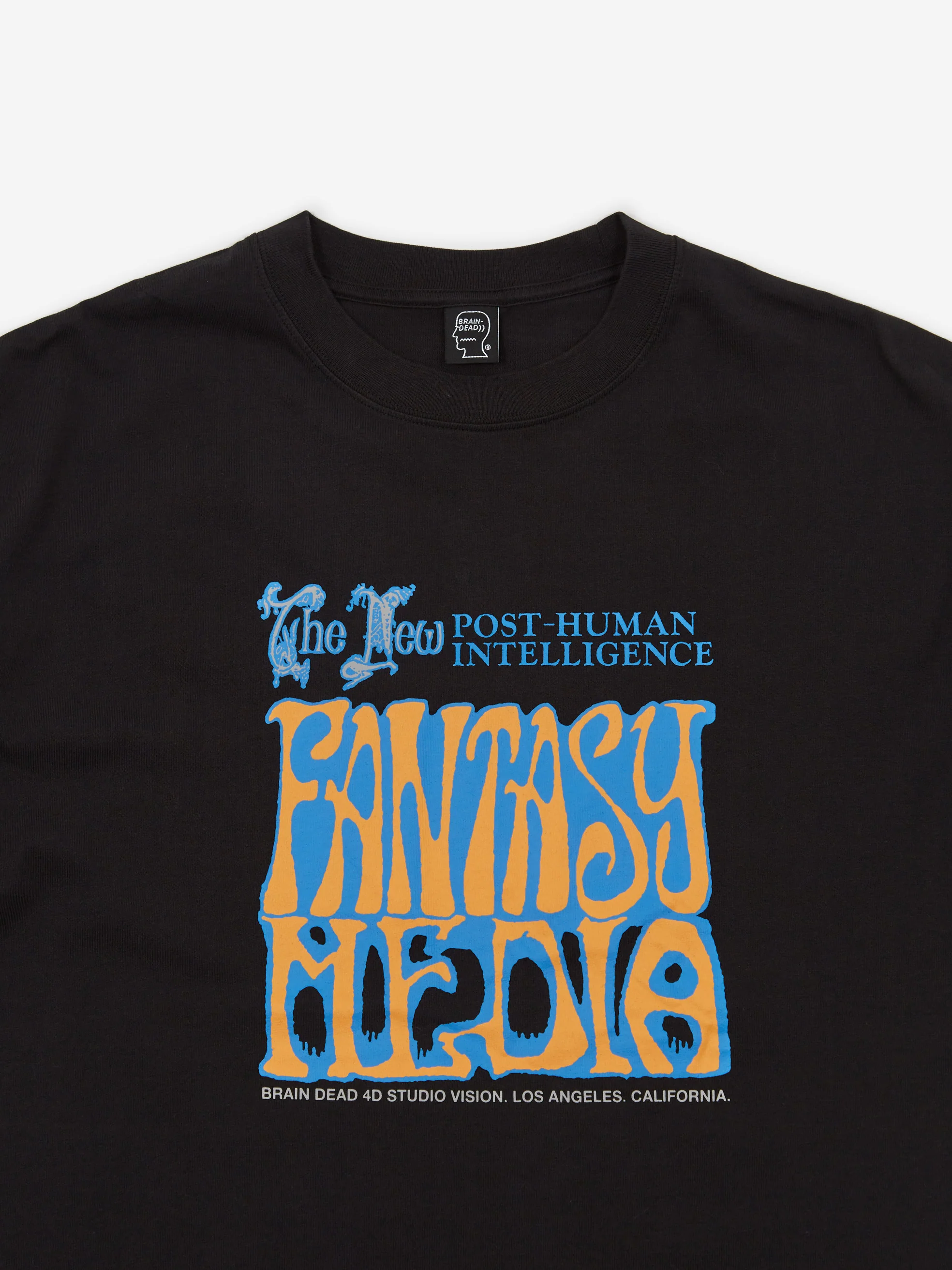 Brain Dead Fantasy Media T-Shirt - Black - Image 3