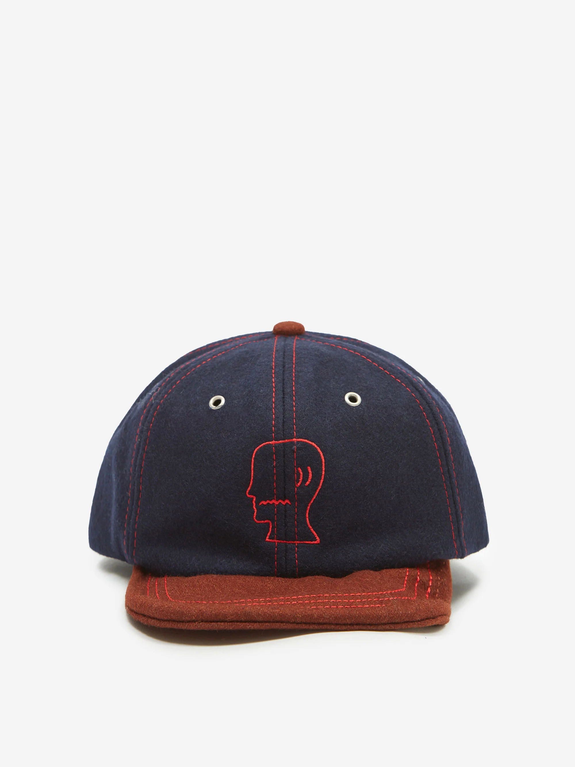 Brain Dead Flannel Wire Brim Hat - Navy - Image 2