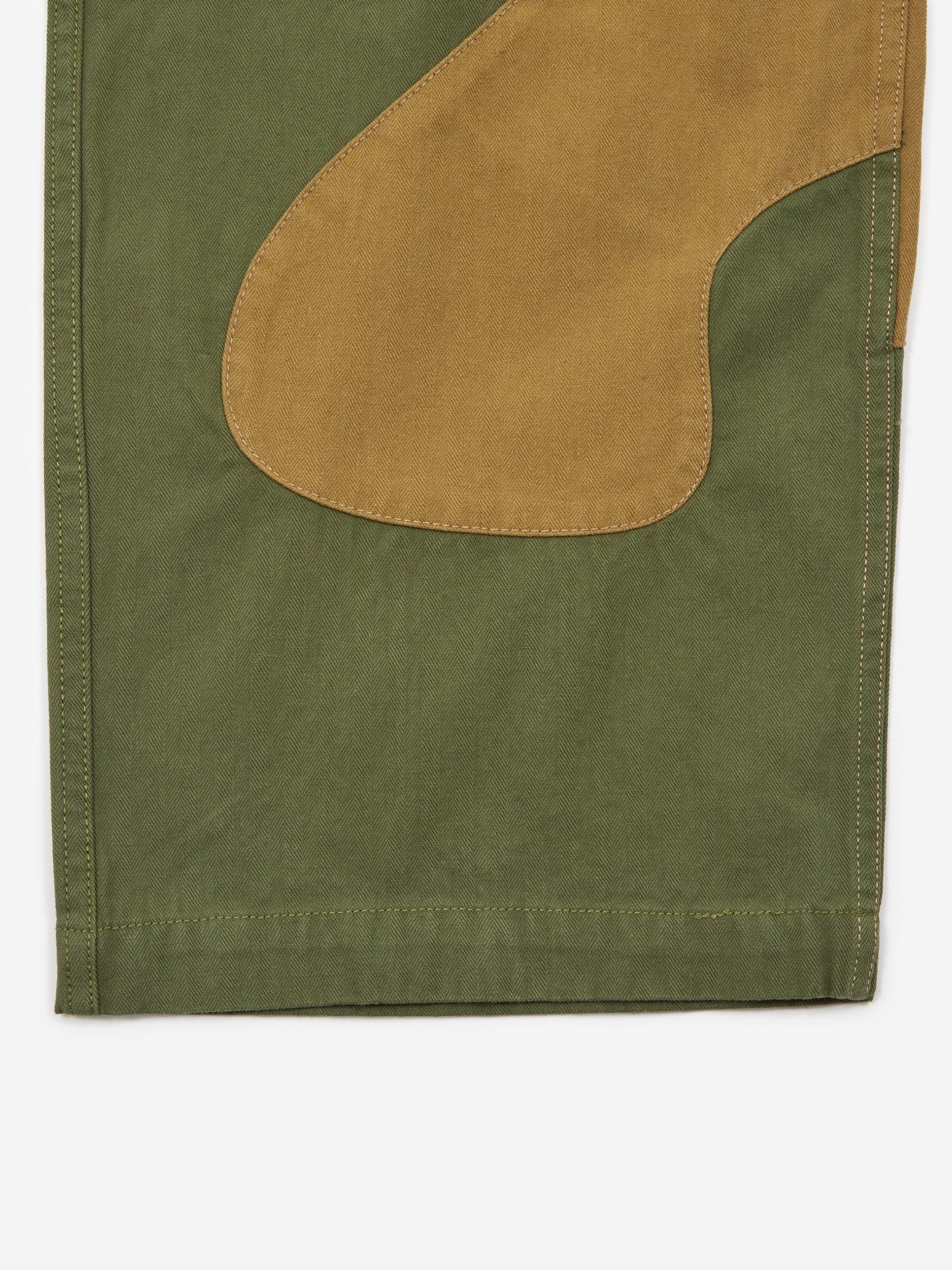 Brain Dead Goop Herringbone Trouser - Olive - Image 4