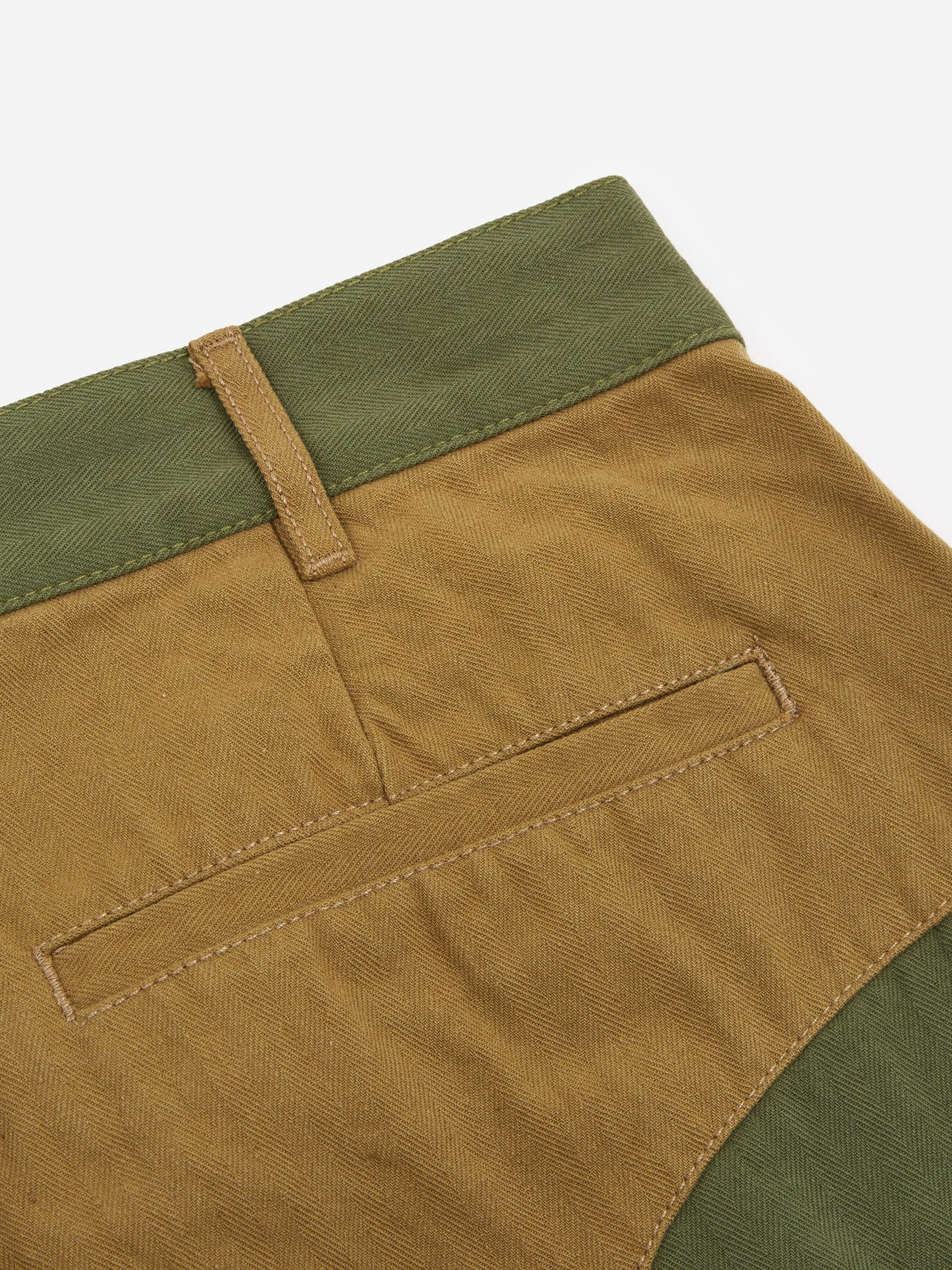 Brain Dead Goop Herringbone Trouser - Olive - Image 5