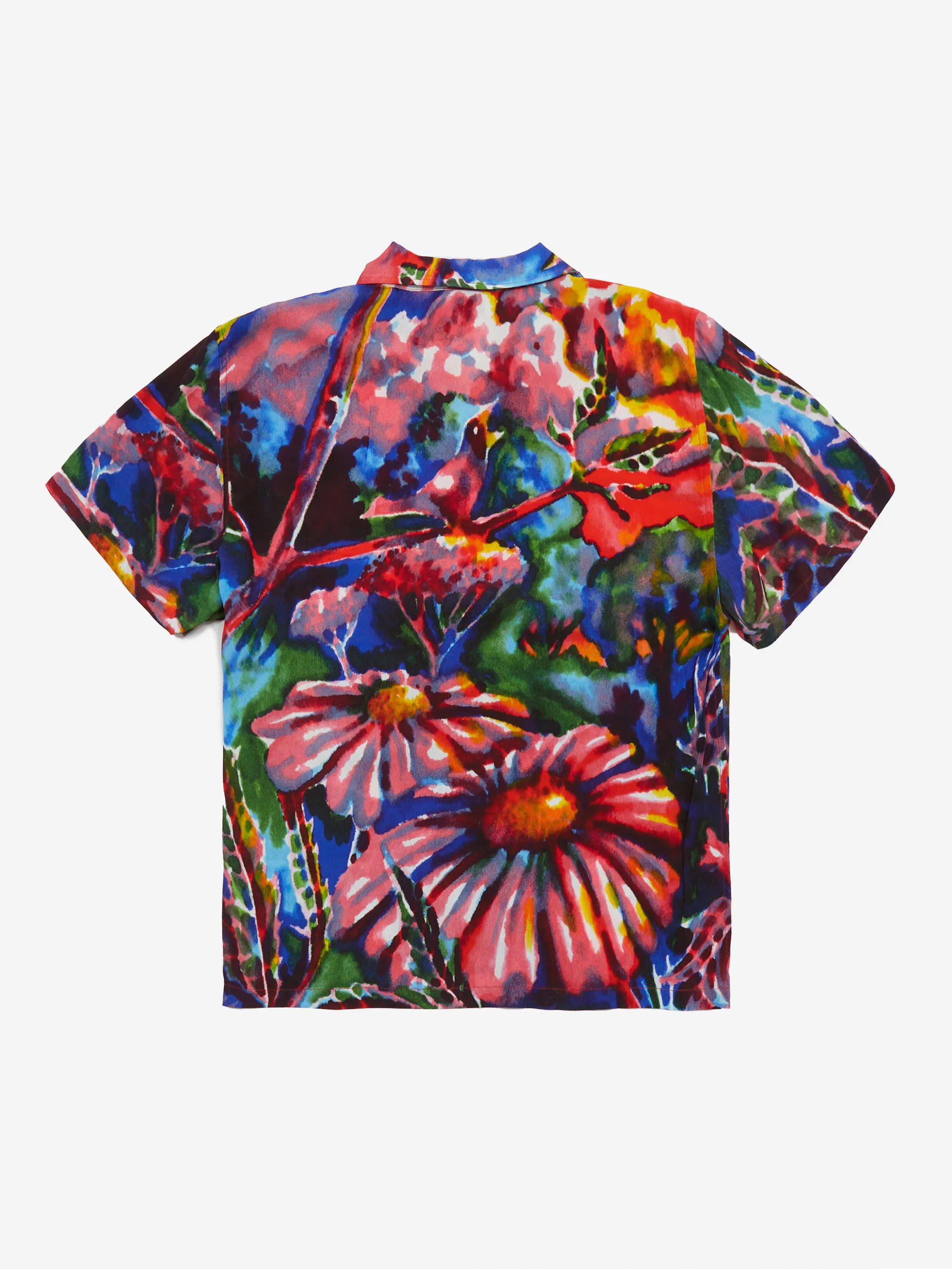 Brain Dead Jul Q Short Sleevee Button Up Shirt - Red - Image 4