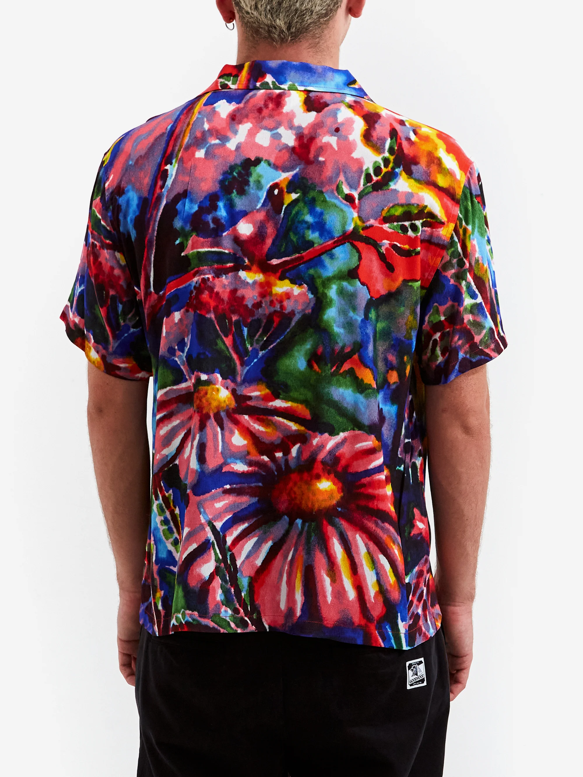 Brain Dead Jul Q Short Sleevee Button Up Shirt - Red - Image 6