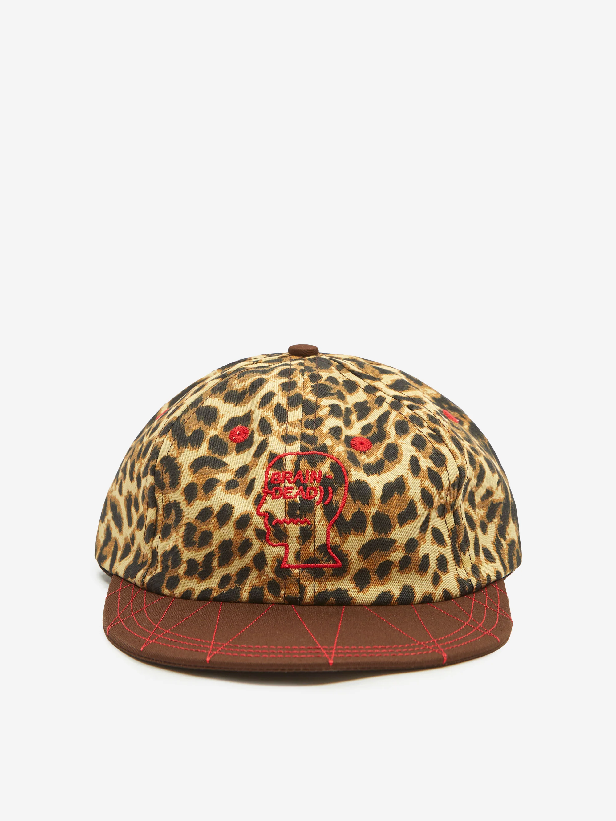 Brain Dead Logohead Longbrim Hat - Leopard - Image 2