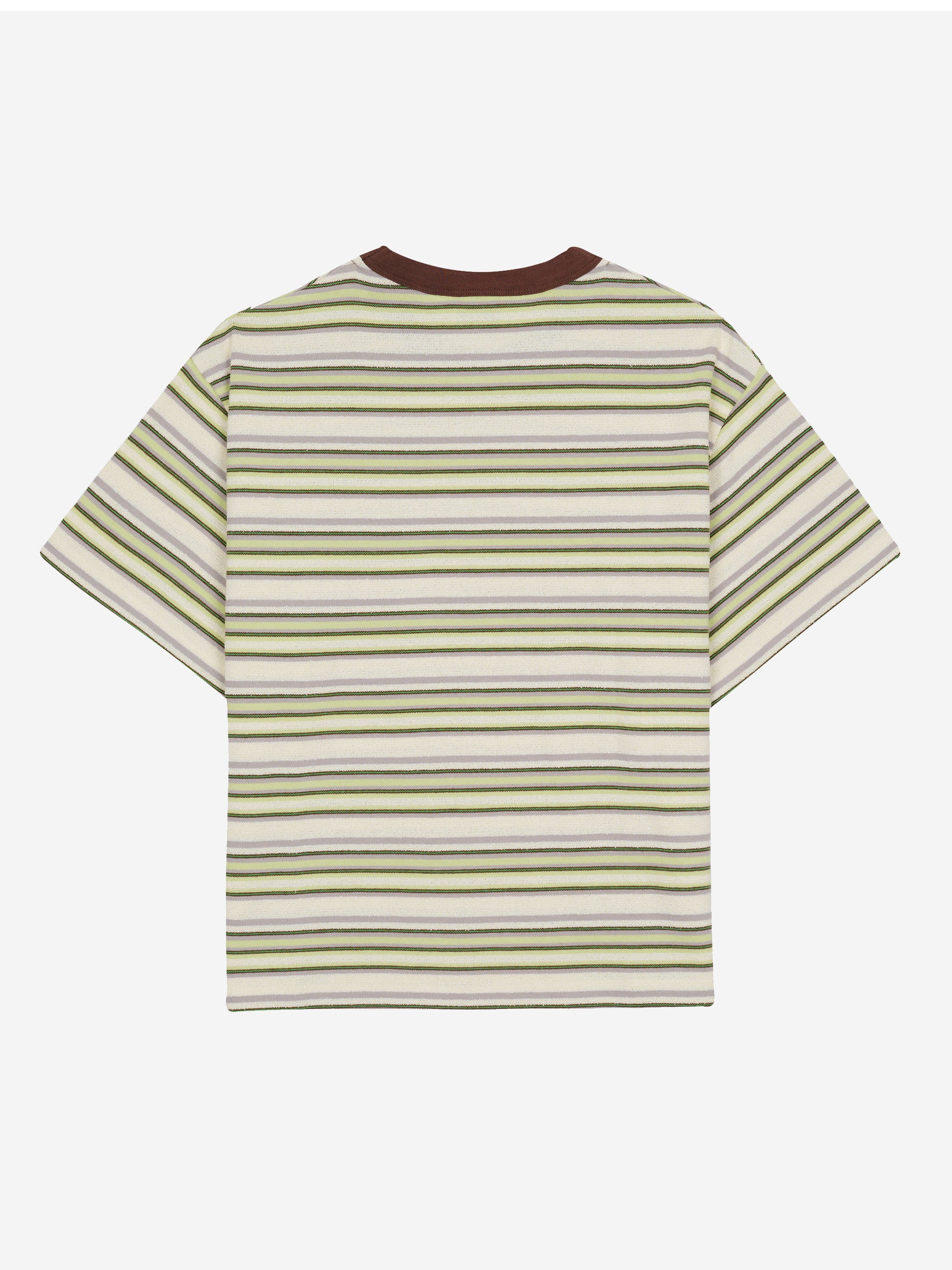 Brain Dead Looped Stripe T-shirt - Green Multi - Image 3