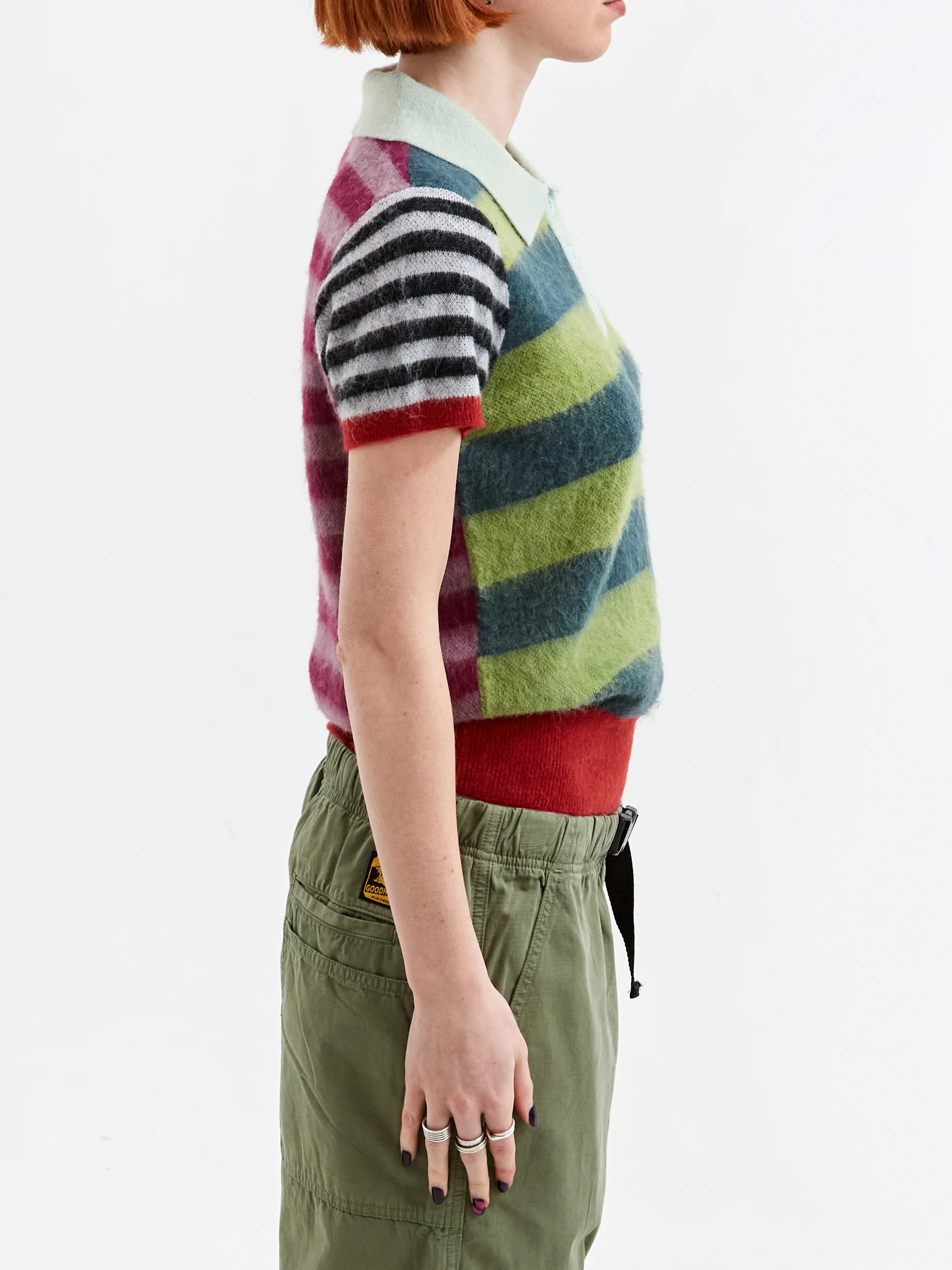 Brain Dead Lulu Polo - Green Multi - Image 2