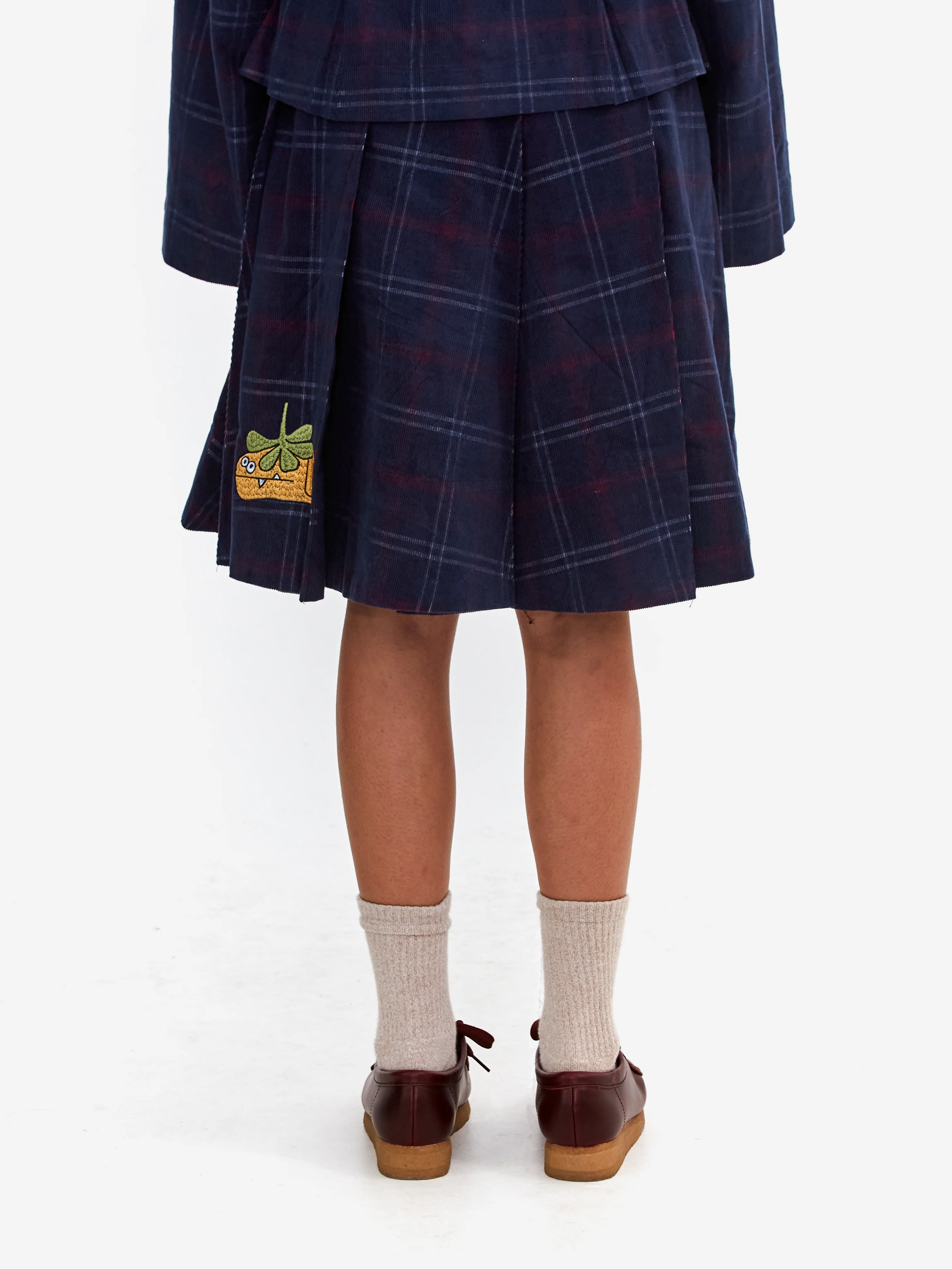 Brain Dead Mesa Pleated Skirt - Blue Multi - Image 3