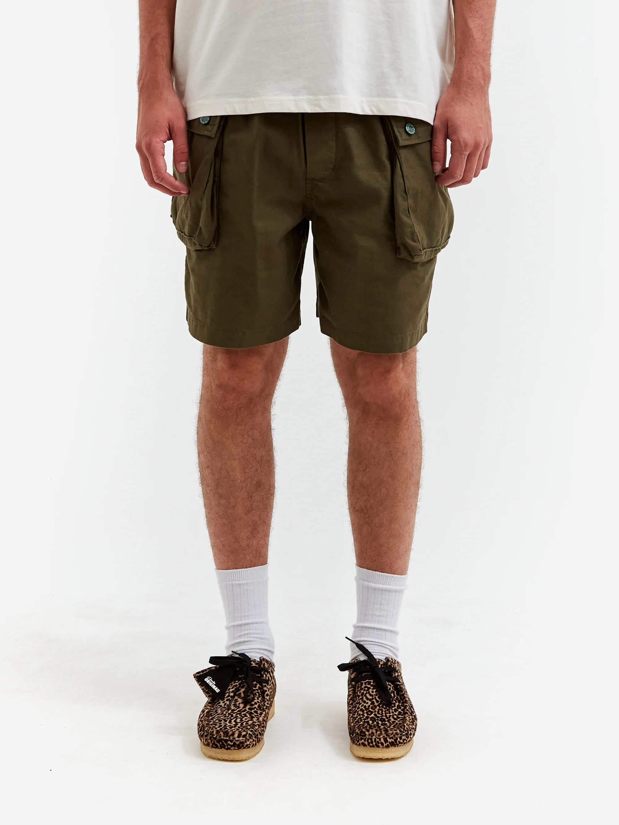 Brain Dead Military Climber Short - Olive - Image 2
