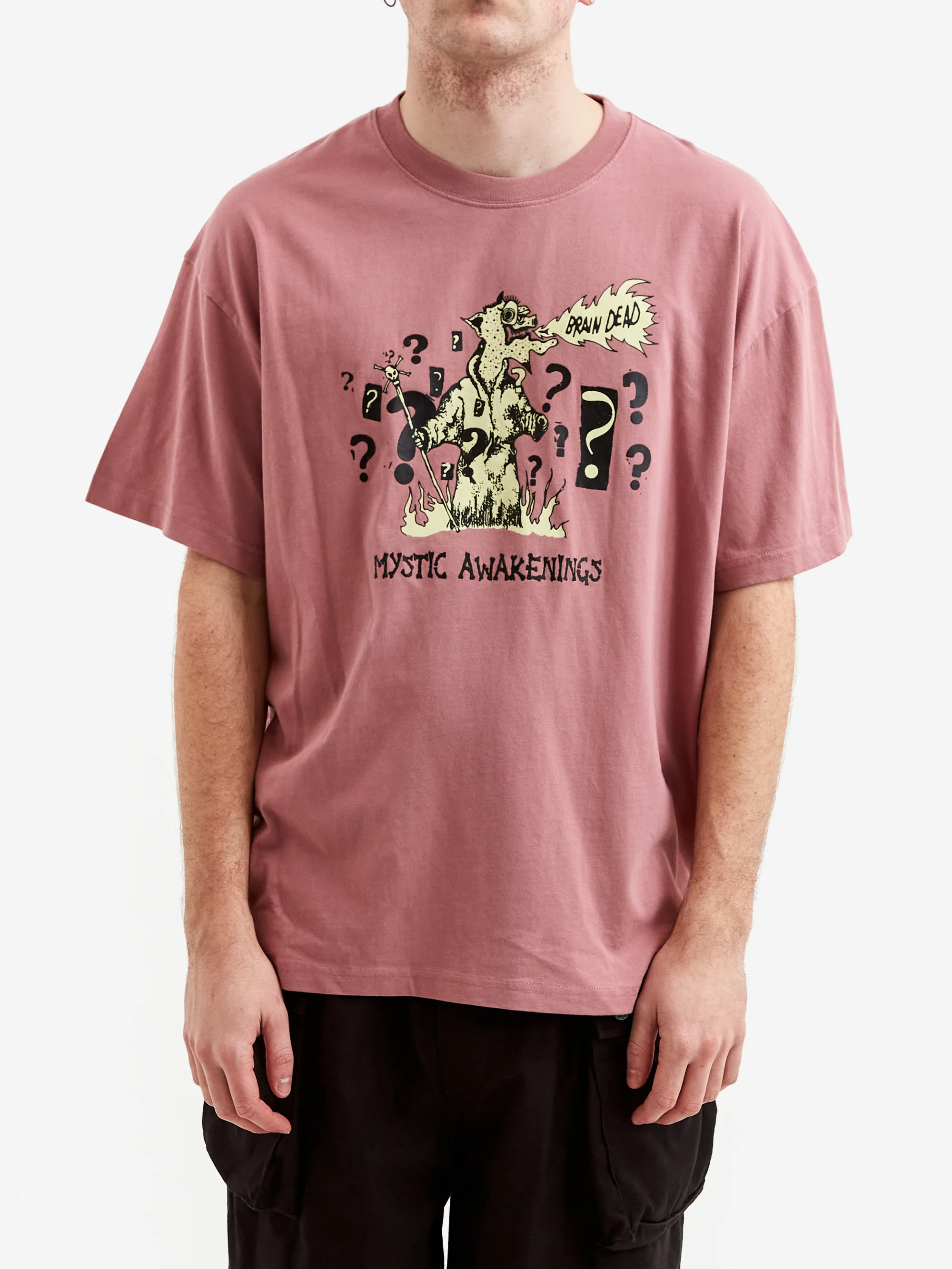 Brain Dead Mystic Awakenings T-Shirt - Rose Taupe - Image 2
