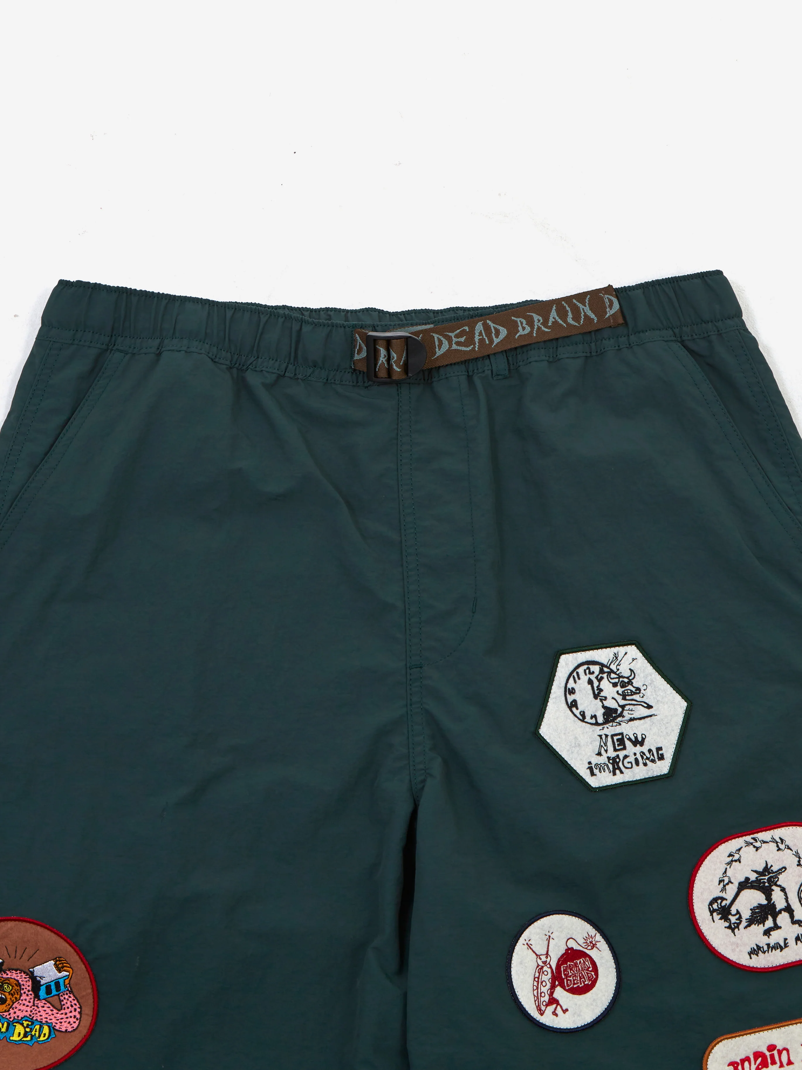 Brain Dead Nylon Baggy Climber Short - Forest Green - Image 2