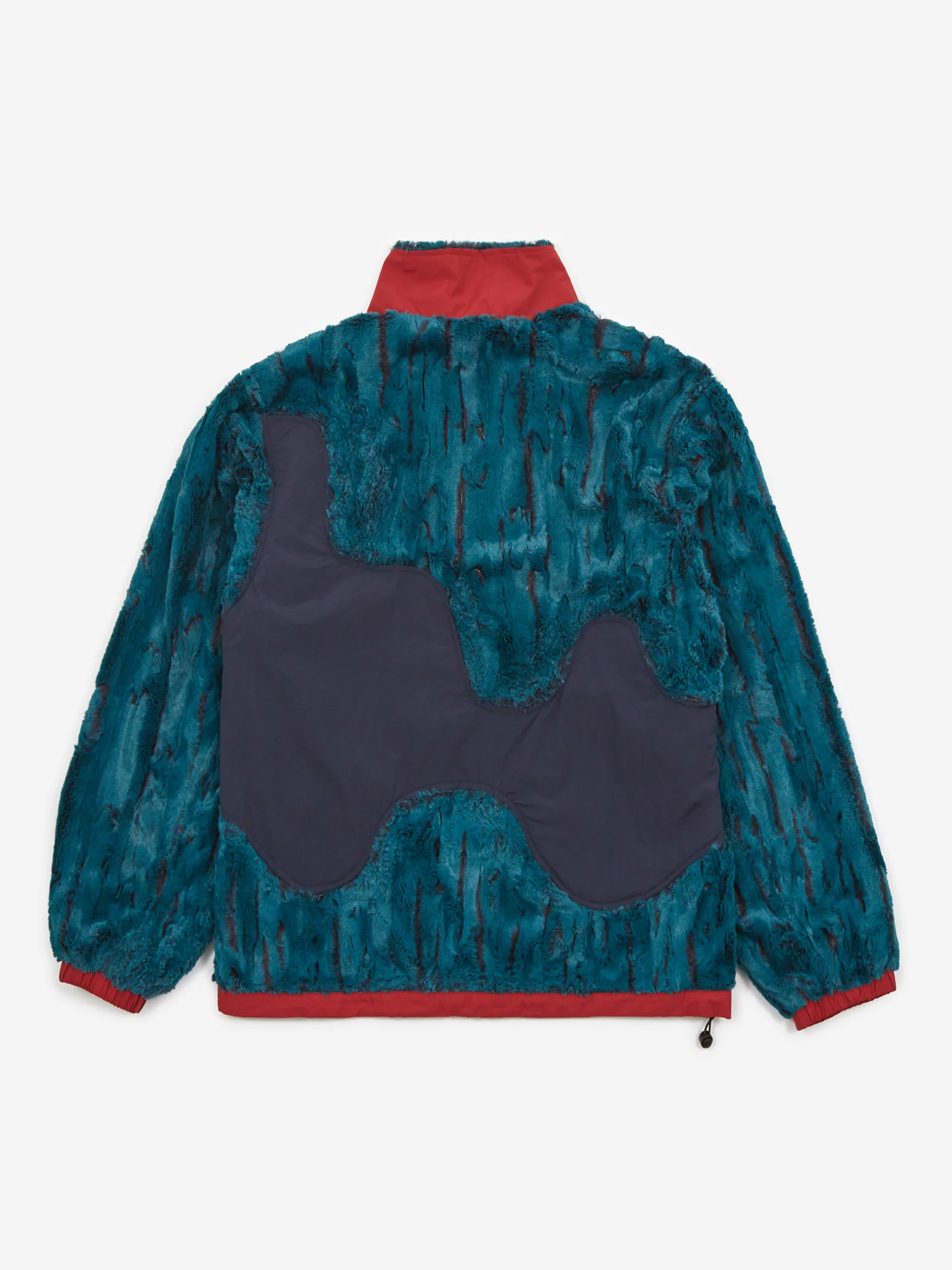 Brain Dead Organic Panelled Fur Jacket - Mallard - Image 7