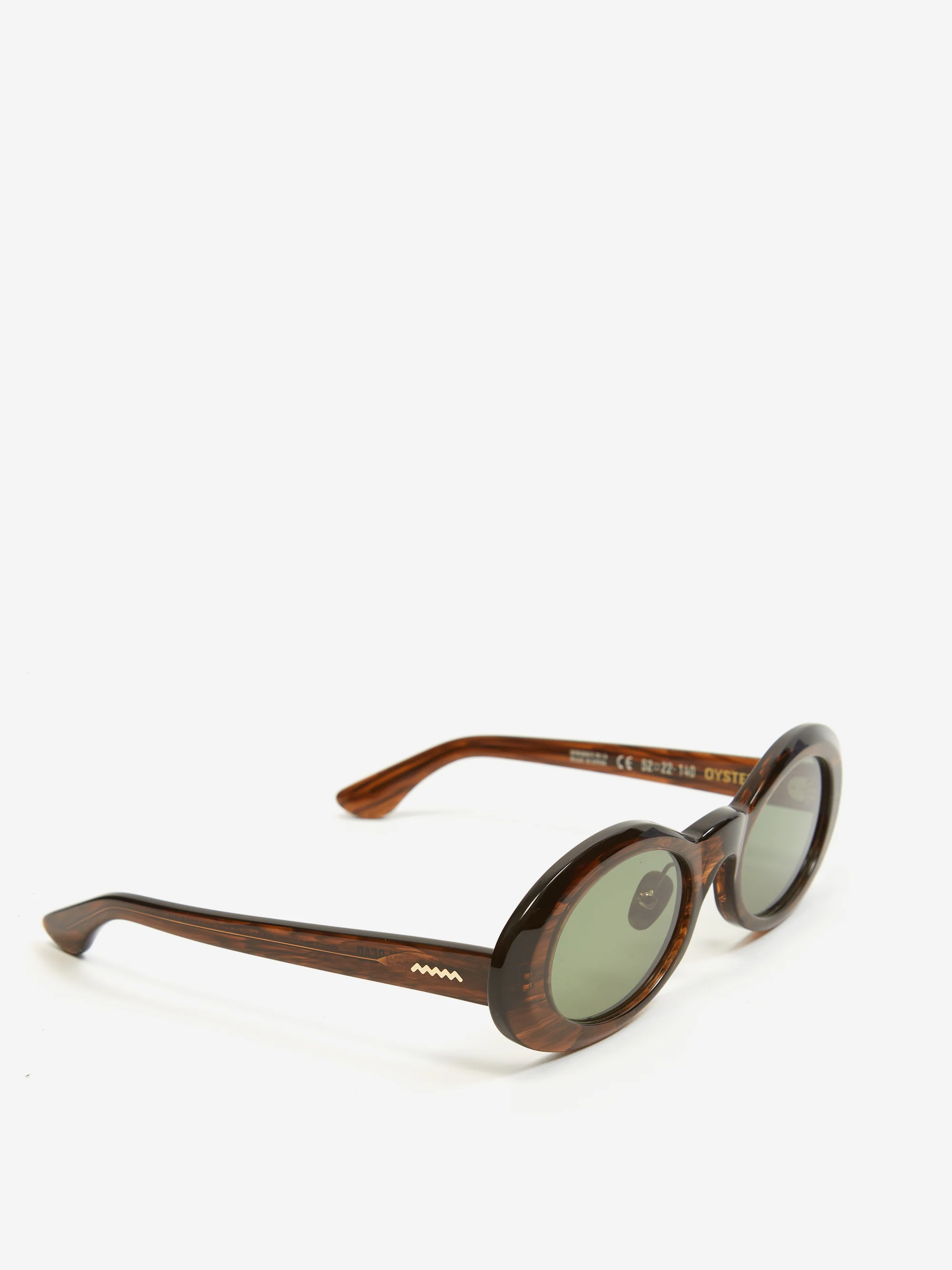 Brain Dead Oyster Eye Protection - Tortoise Smoke/Greeen Lens - Image 2