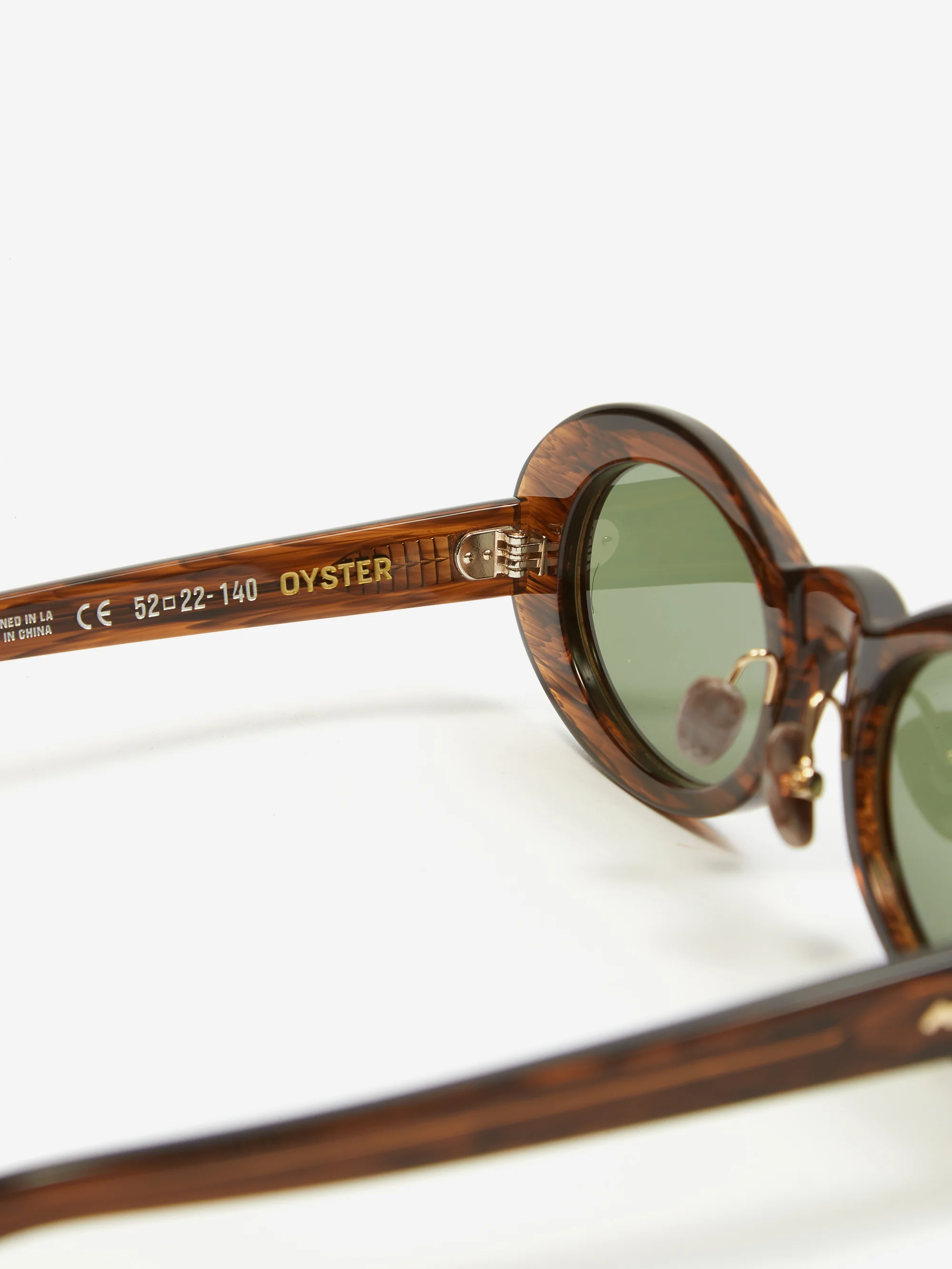 Brain Dead Oyster Eye Protection - Tortoise Smoke/Greeen Lens - Image 3