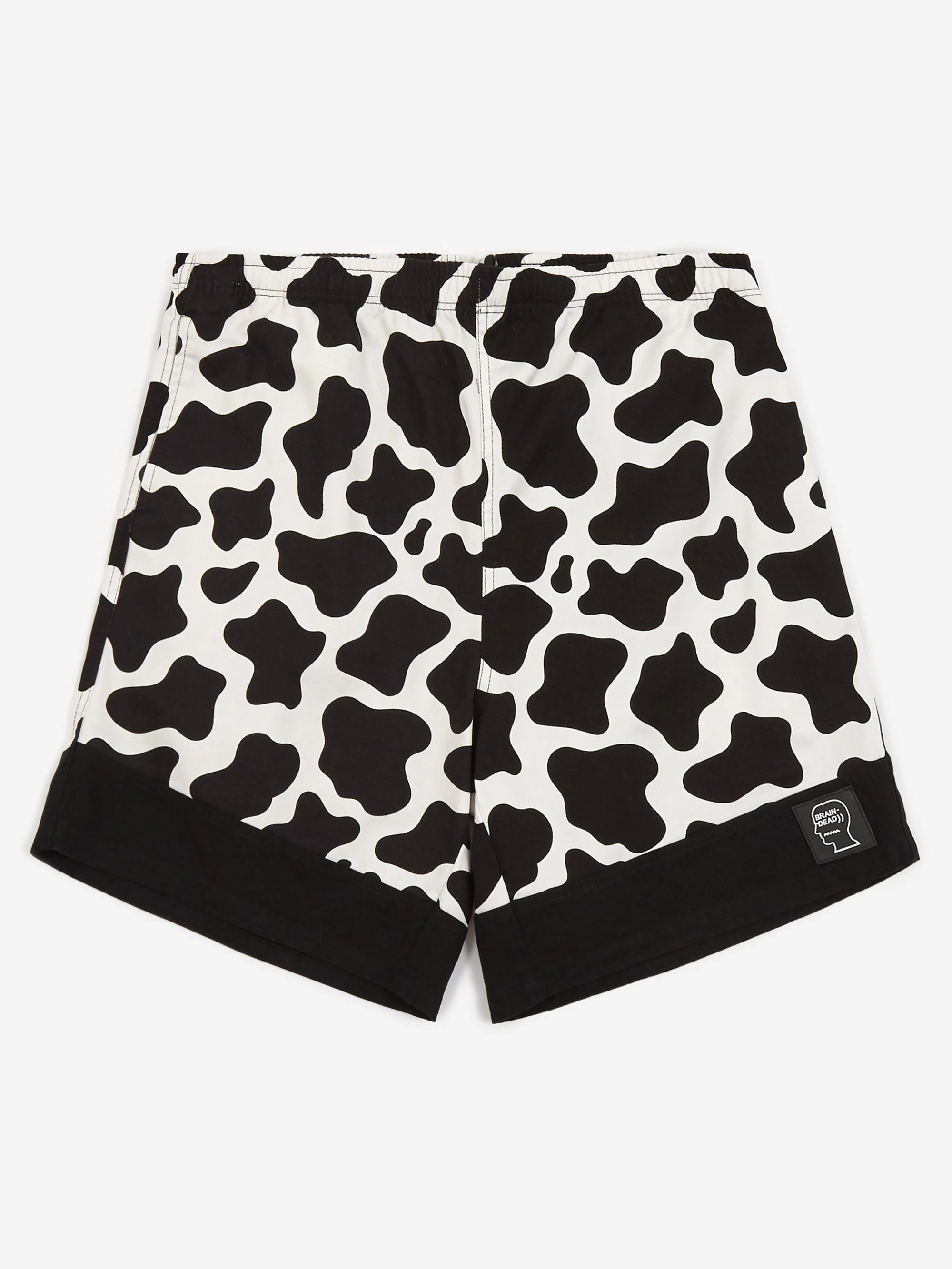 Brain Dead Panelled Cow Dress Short - Black