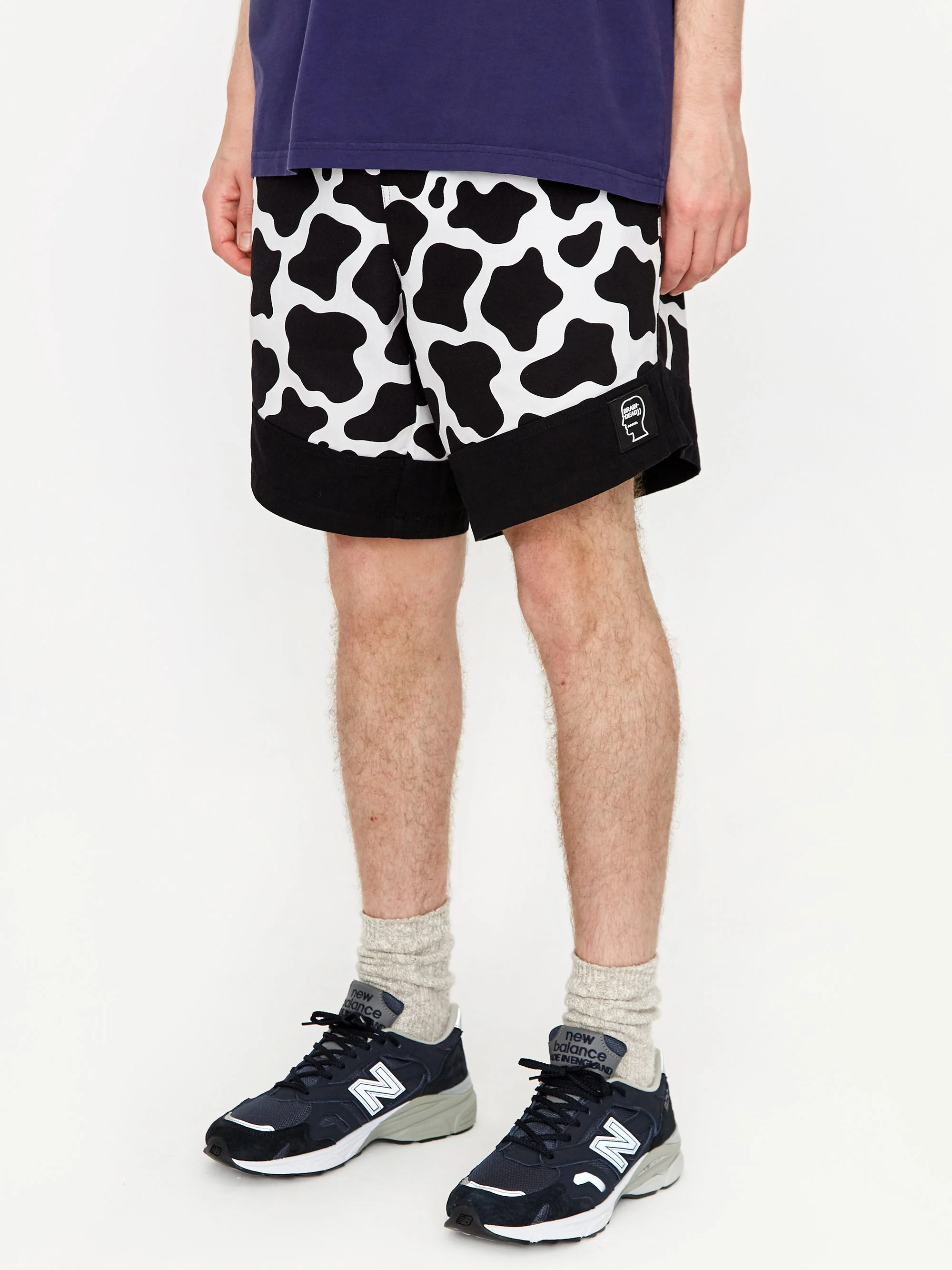 Brain Dead Panelled Cow Dress Short - Black - Image 6
