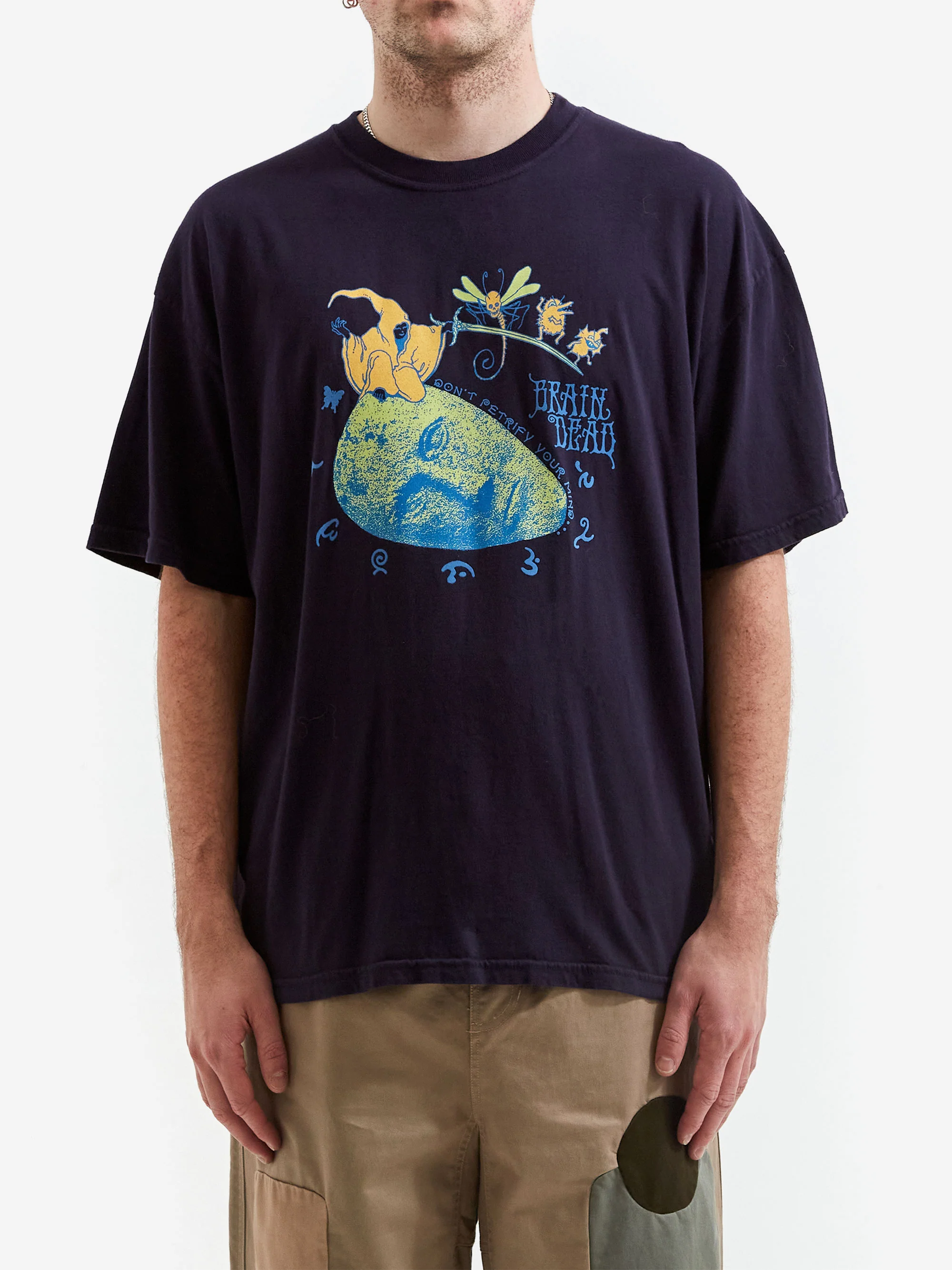 Brain Dead Petrified Mind T-Shirt - Navy - Image 2