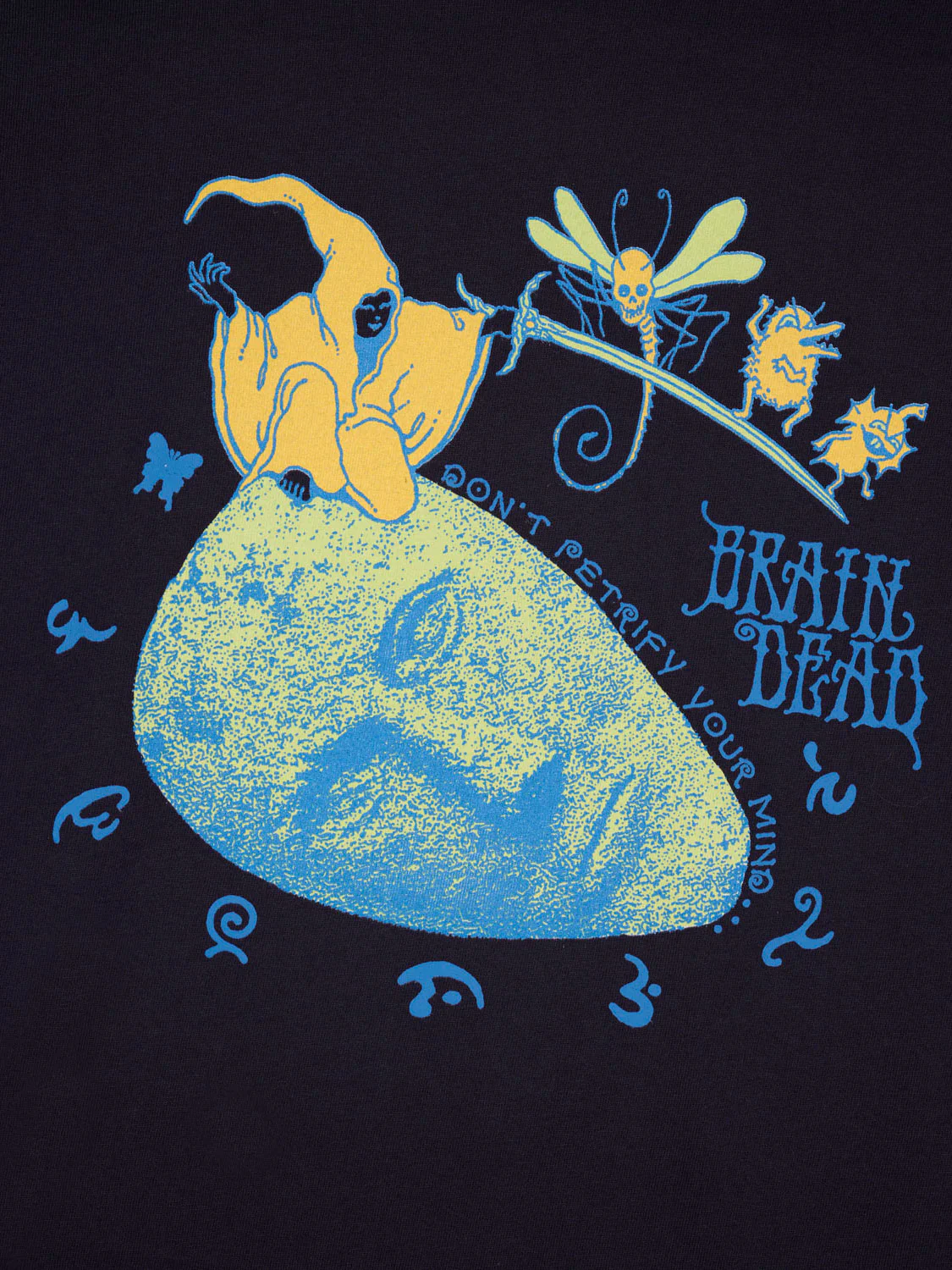 Brain Dead Petrified Mind T-Shirt - Navy - Image 3