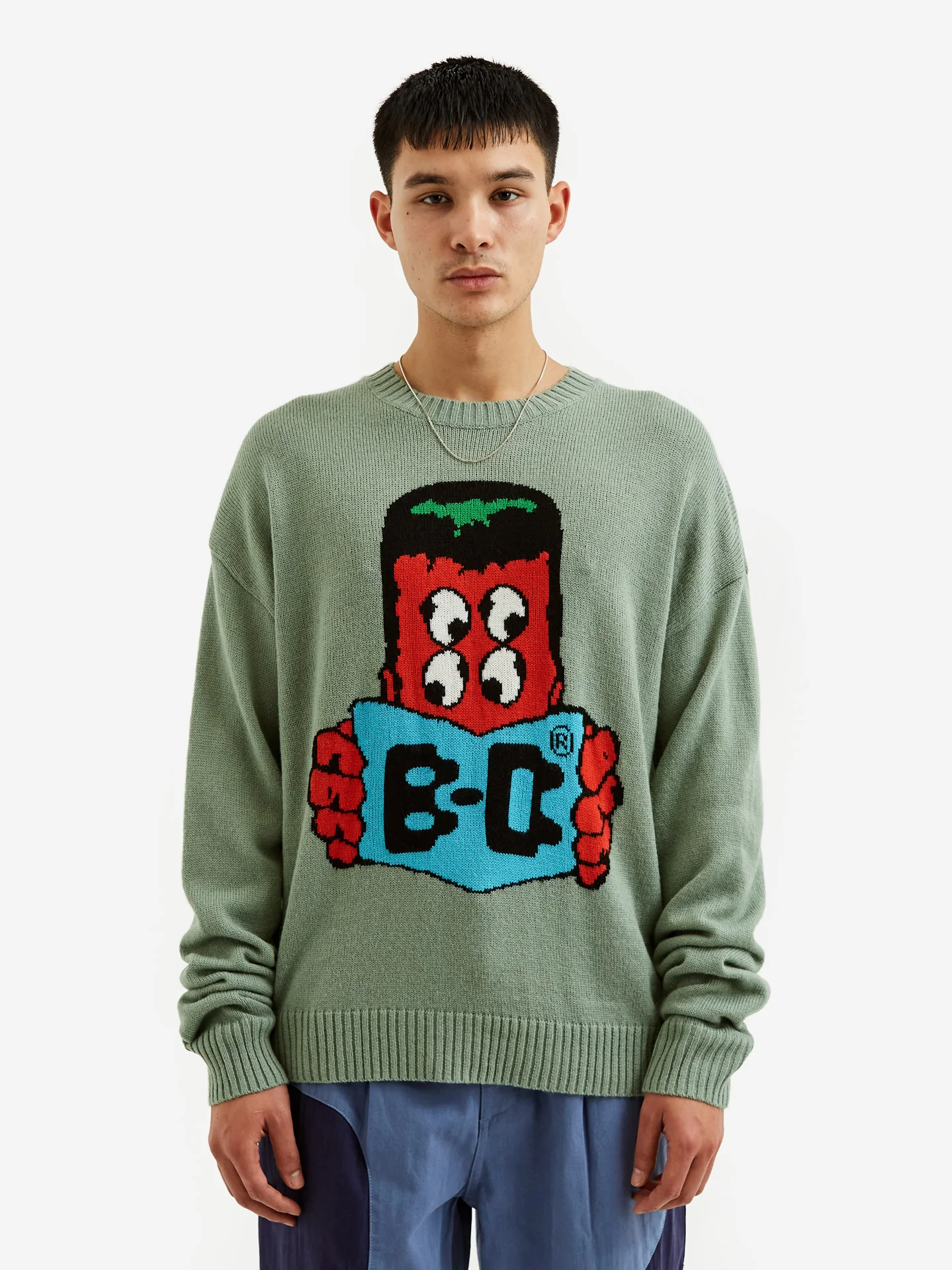 Brain Dead Readers Sweater - Mallard - Image 2