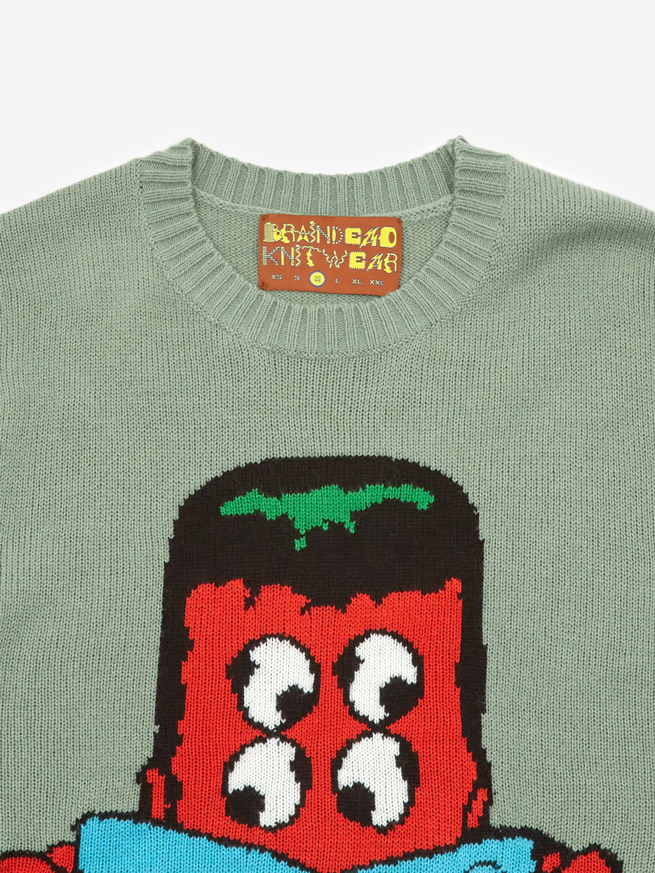 Brain Dead Readers Sweater - Mallard - Image 3