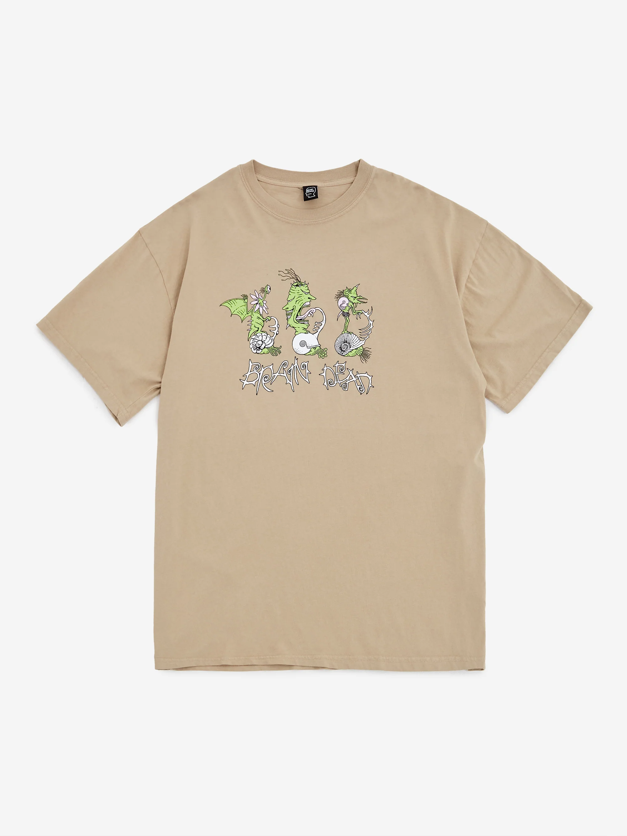 Brain Dead Scooter Freaks T-Shirt - Sand