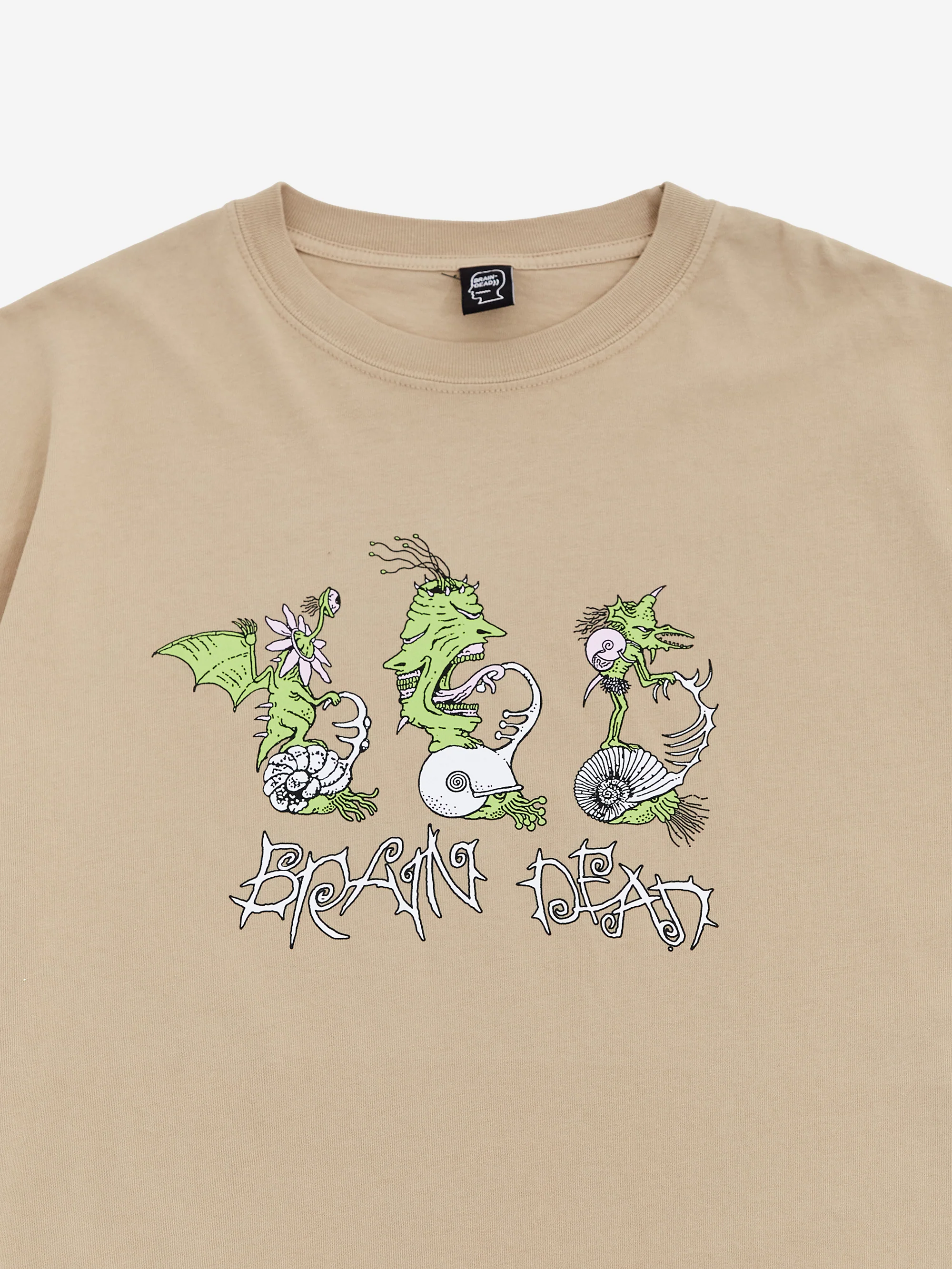 Brain Dead Scooter Freaks T-Shirt - Sand - Image 2