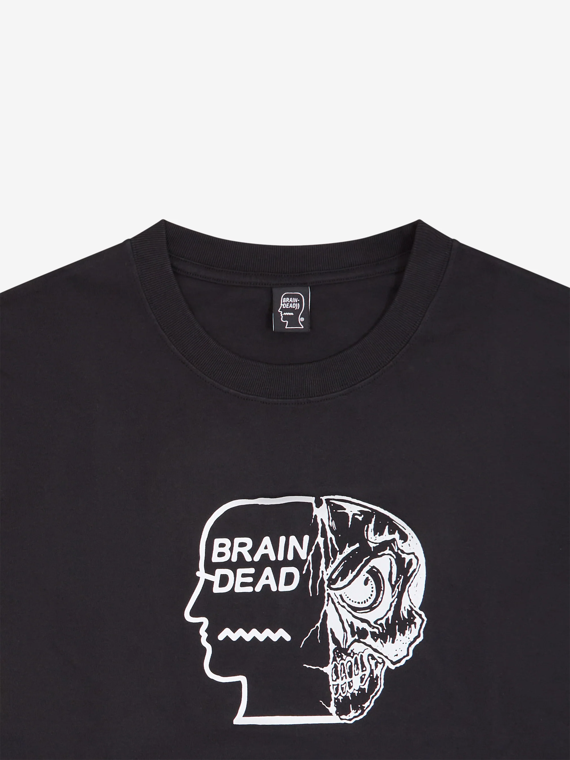Brain Dead Skull Mech Long Sleeve T-Shirt - Black - Image 2