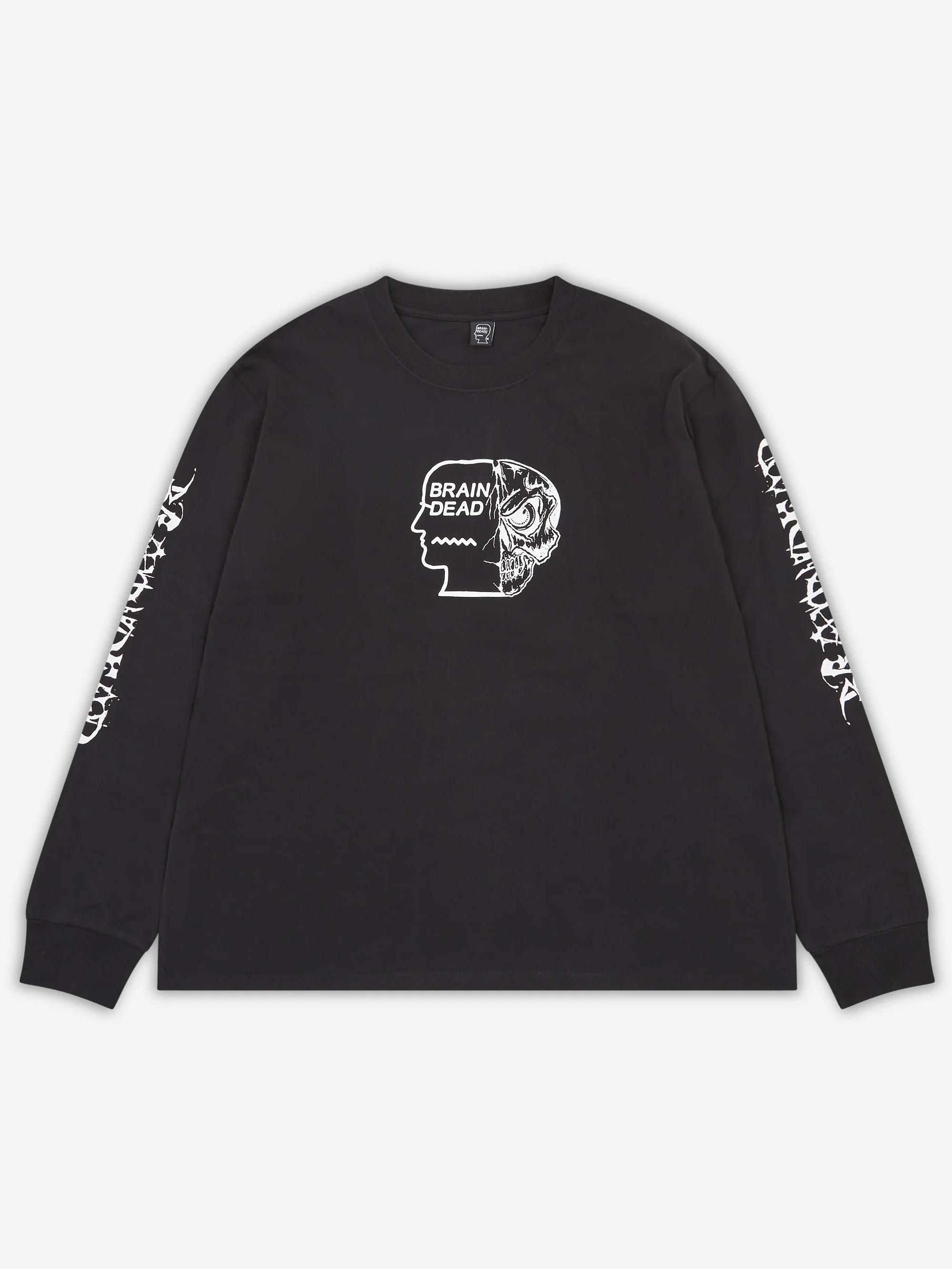 Brain Dead Skull Mech Long Sleeve T-Shirt - Black - Image 3