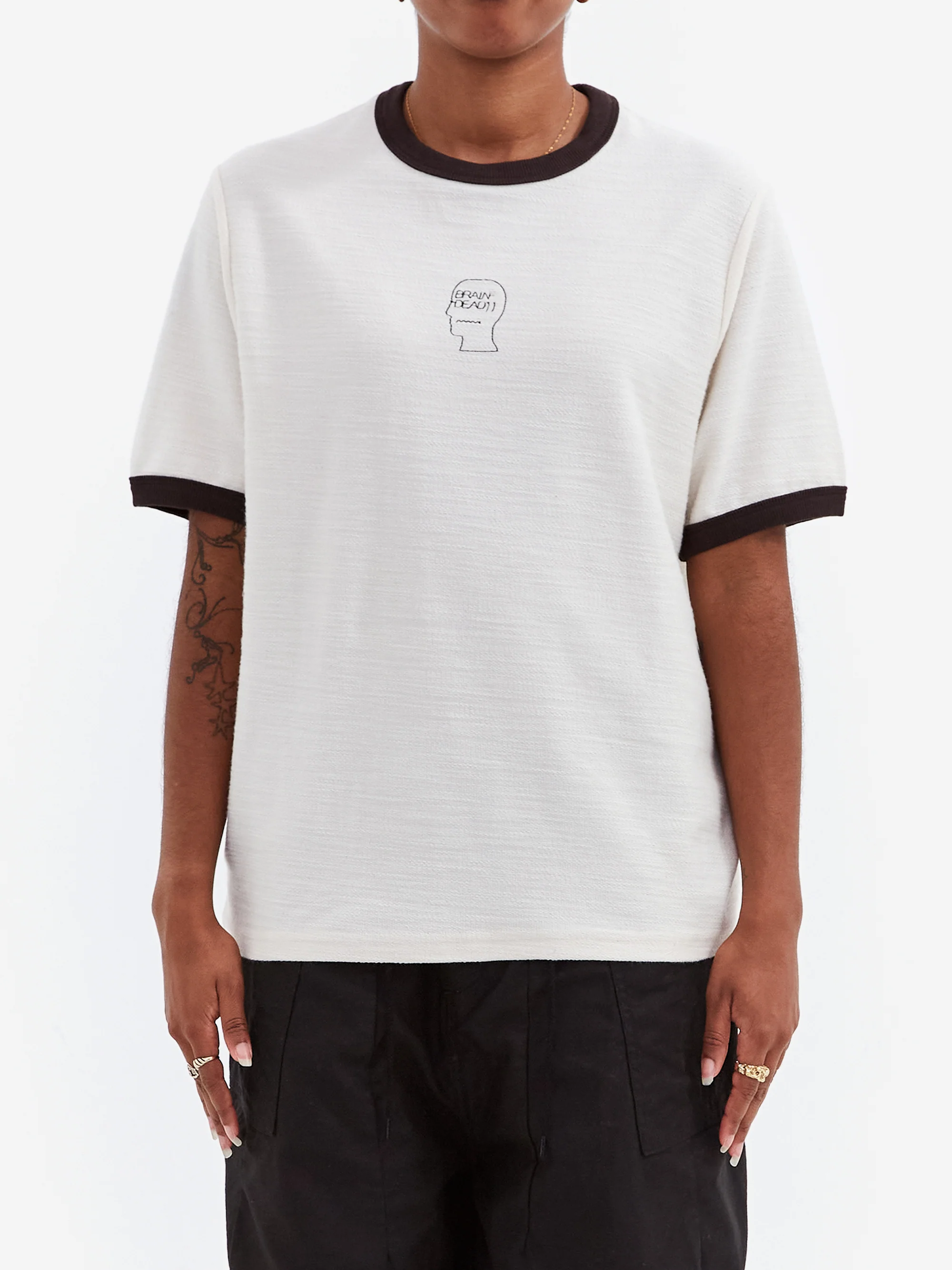 Brain Dead Slubby Ringer T-Shirt - Natural