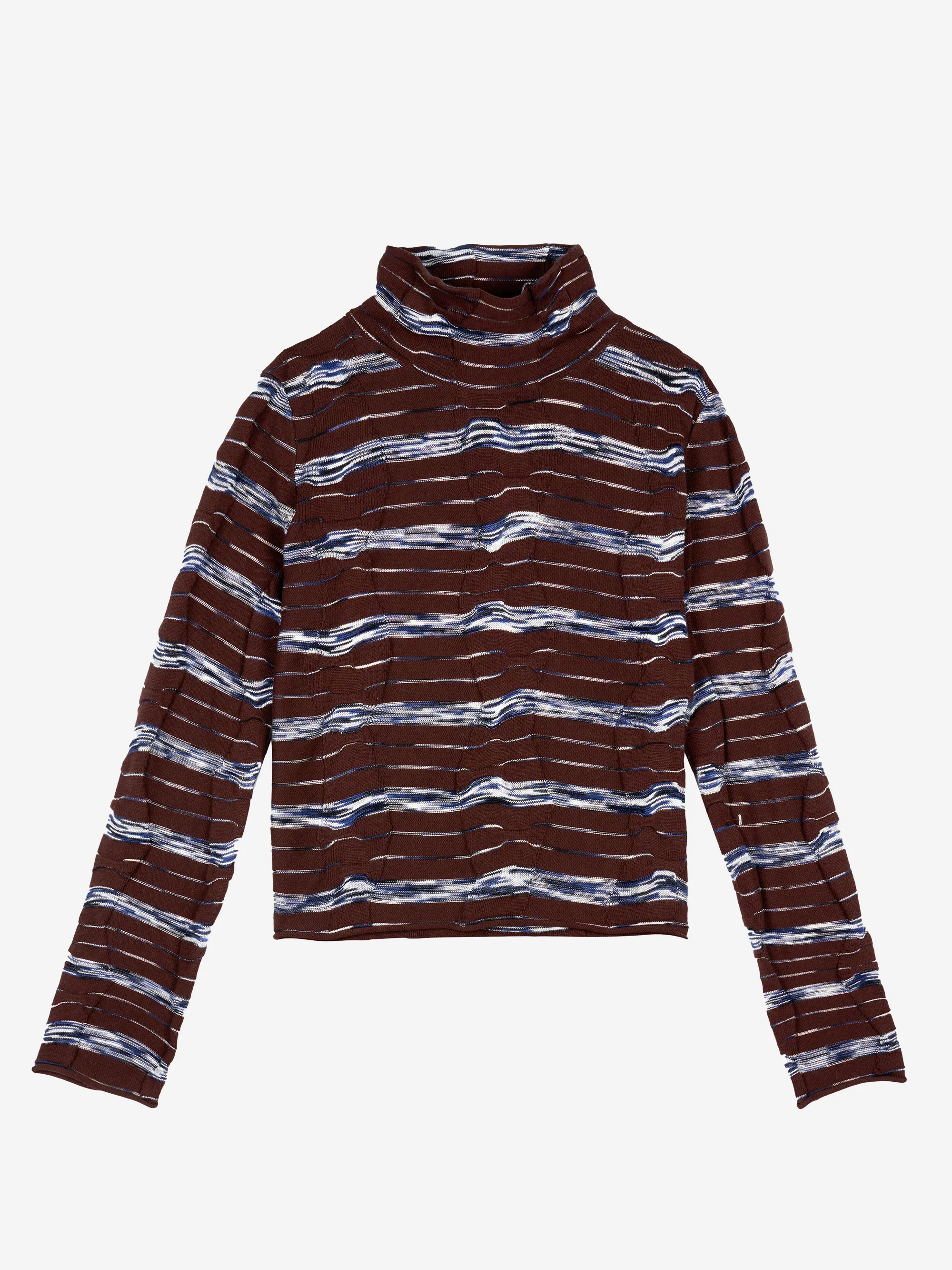 Brain Dead Space Dye Turtleneck - Navy Multi - Image 4